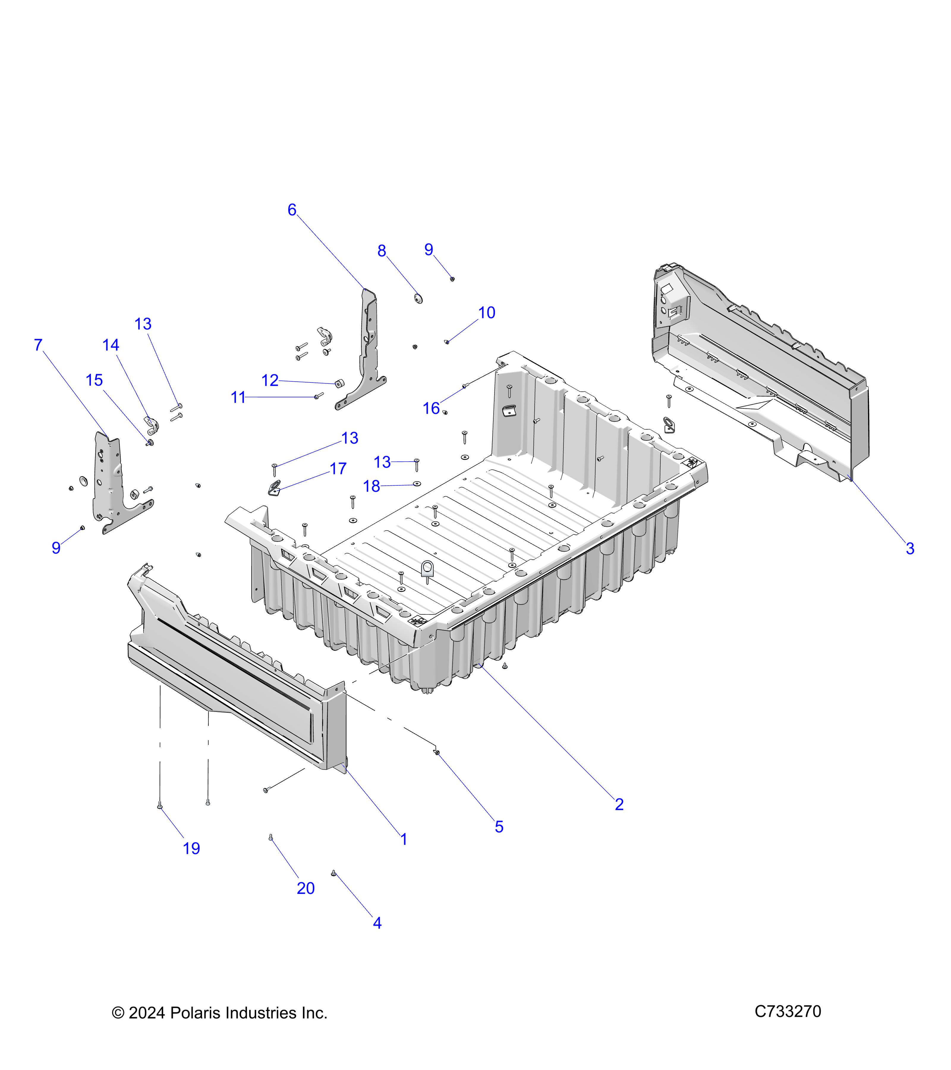 BODY, BOX ASM. - R25MAA5AJ1 (C733270)