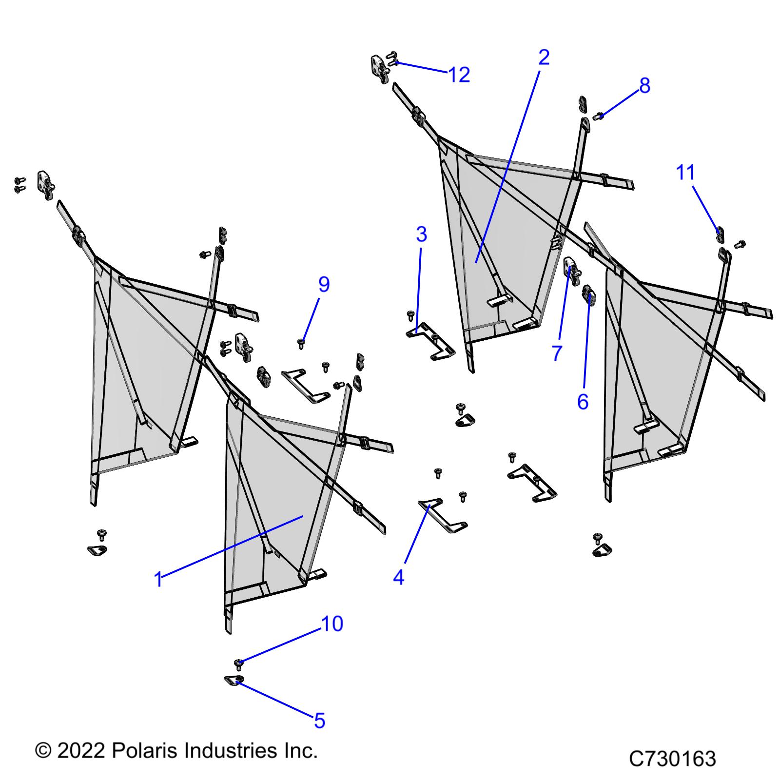 BODY, SIDE NETS - R22M4K57B4/B2 (C730163)