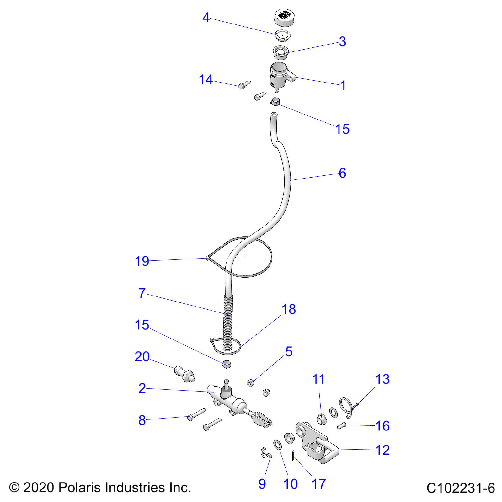 BRAKES, BRAKE PEDAL and MASTER CYLINDER - A23SDA57A5/E57A4 (C102231-2)