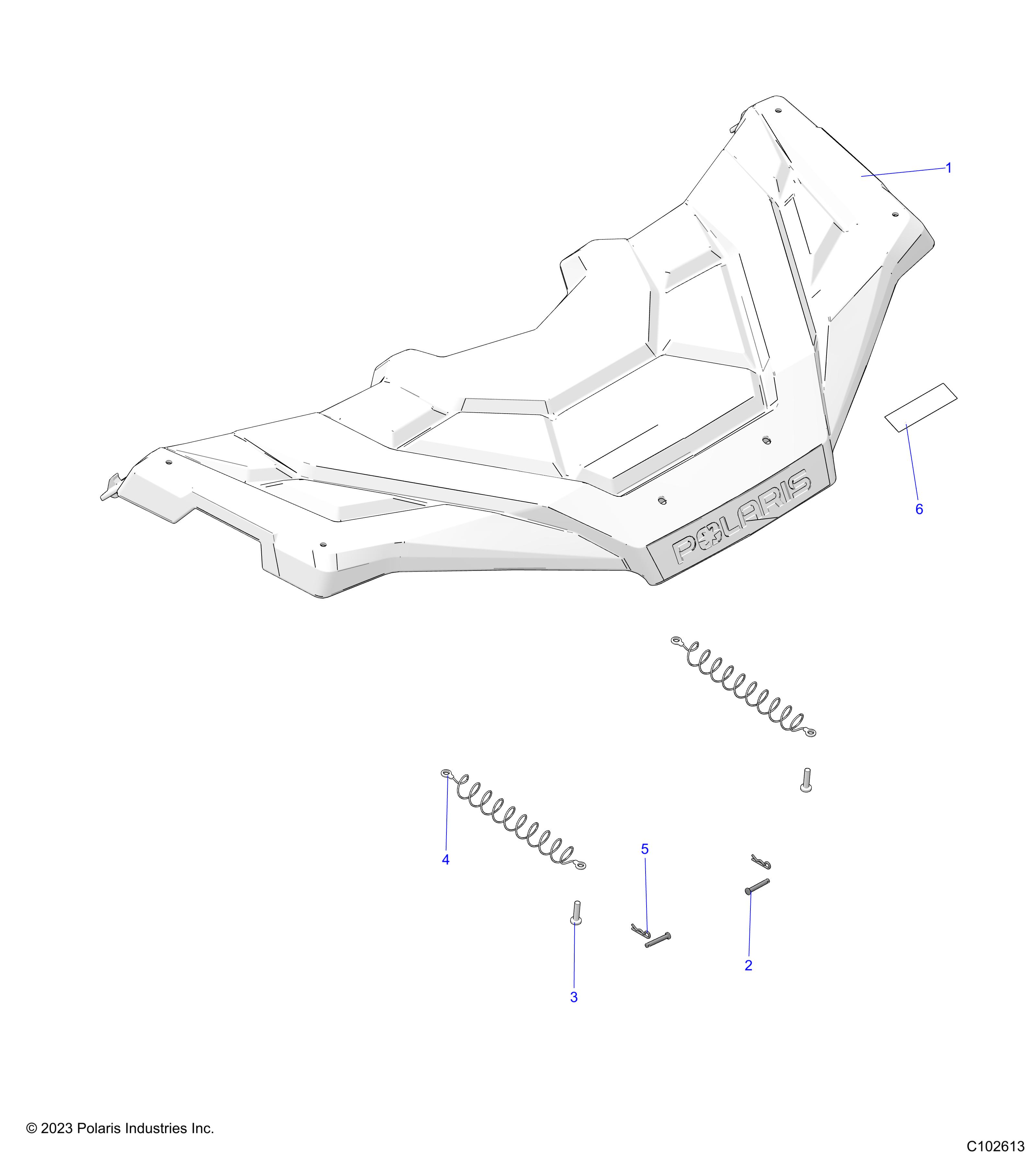 BODY, FRONT RACK - A25SHY57AL/AN (C102613)