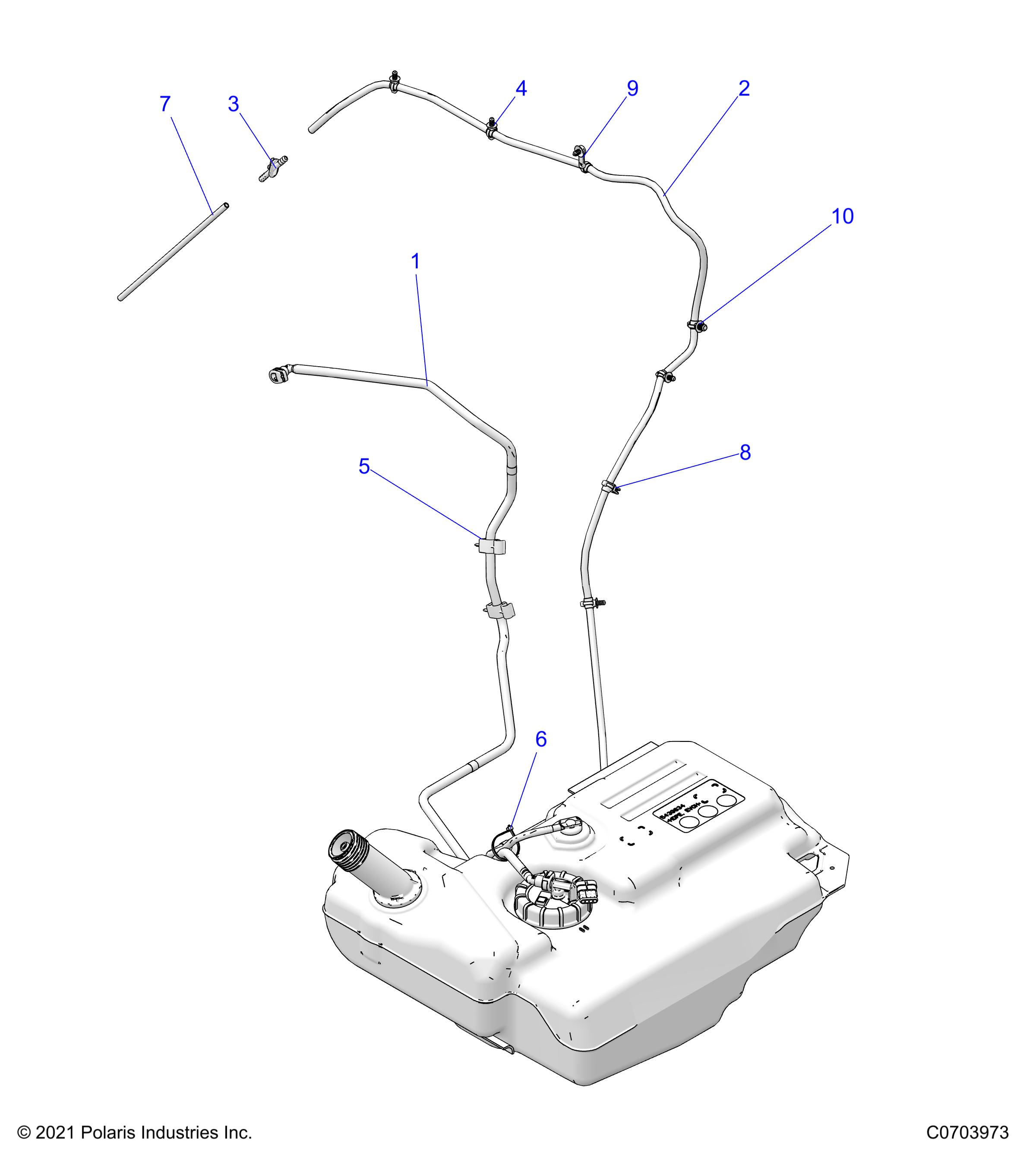 FUEL SYSTEM, LINES, STD. - Z25NEE99C4/F4/G4 (C0703973)