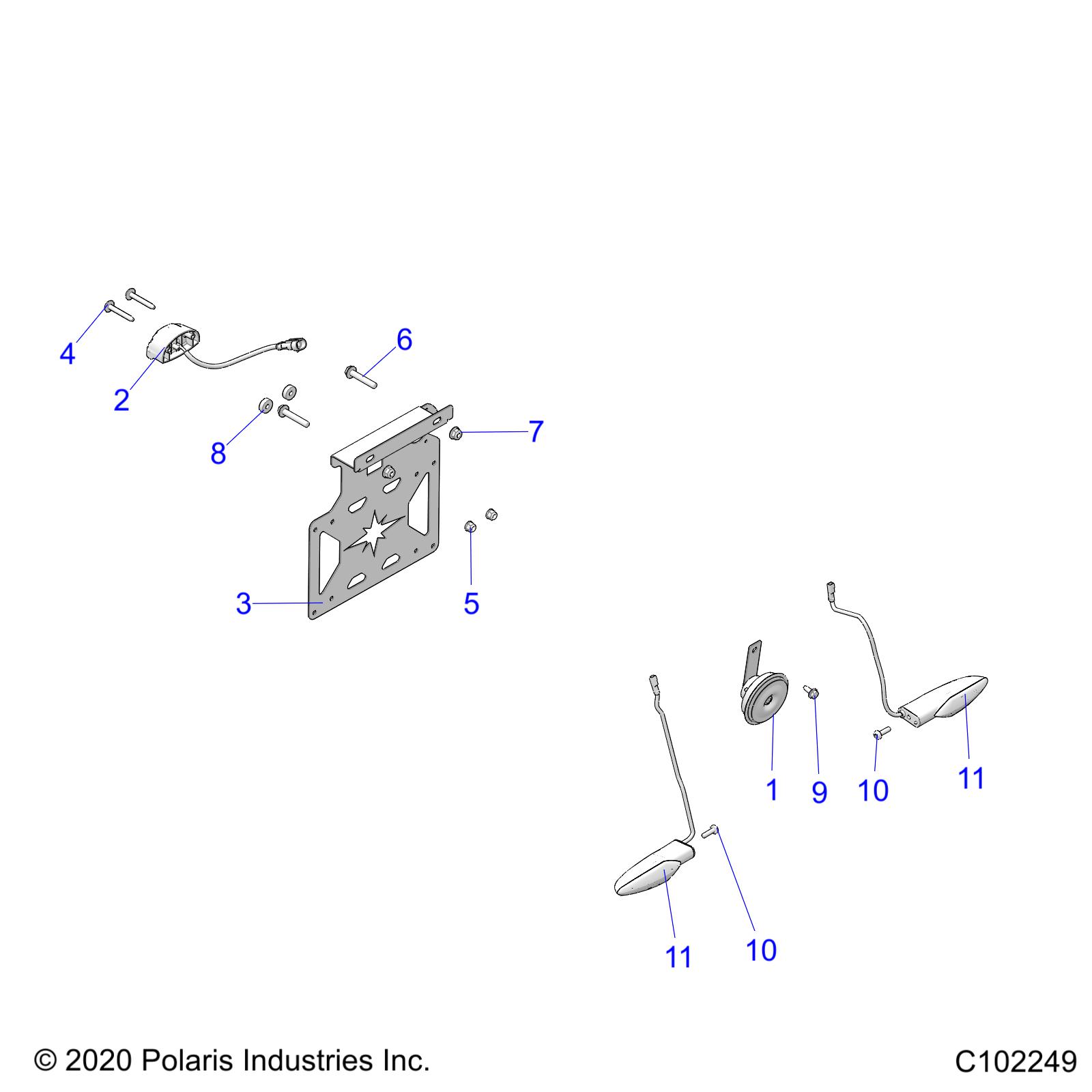 ELECTRICAL, TURN SIGNALS and HORN - A20S6E57F1/FL (C102249)