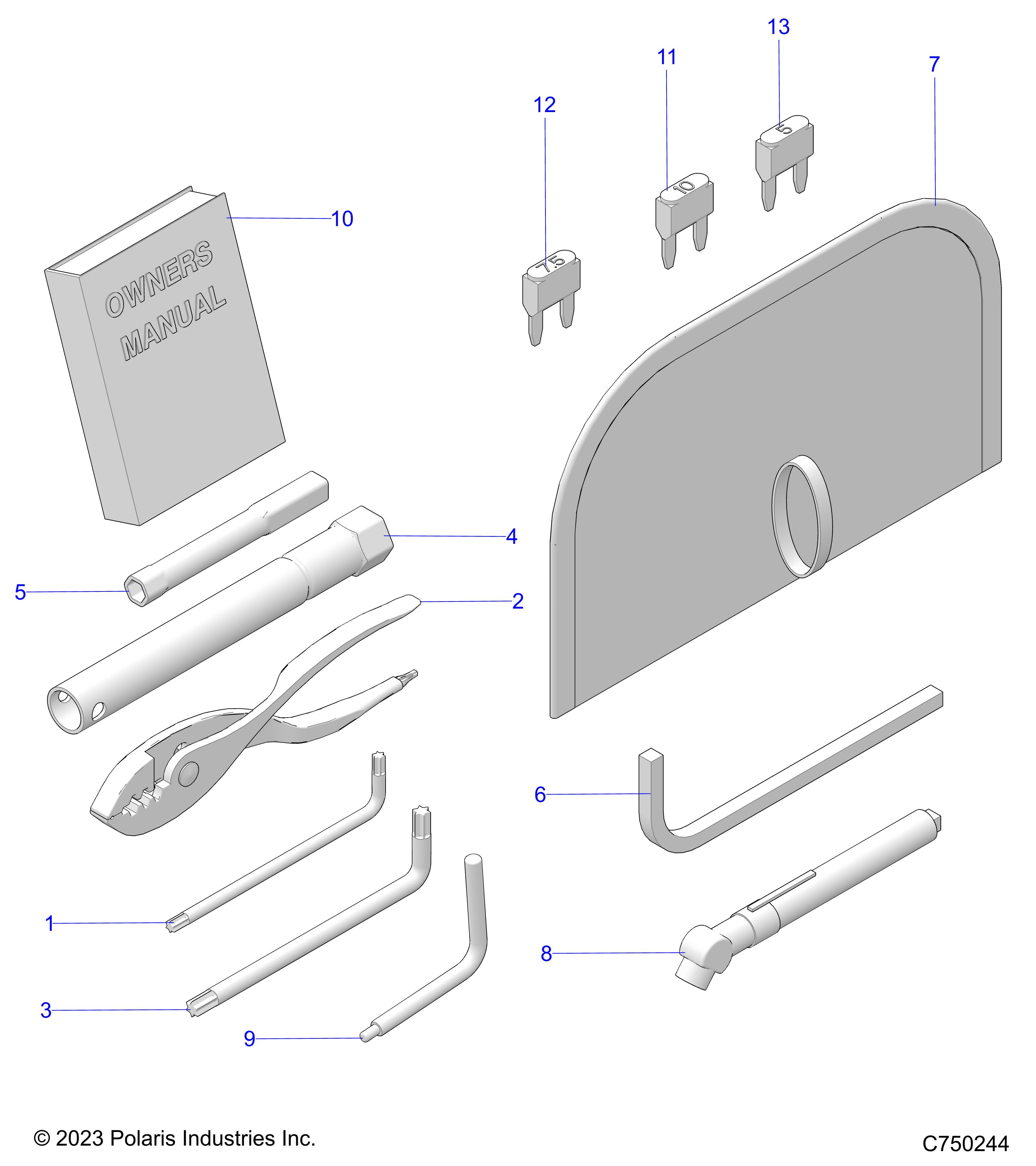 REFERENCE, OWNERS MANUAL AND TOOL KIT - Z25S4D92AA/AL/BA/BF/AF/BL (C750244)