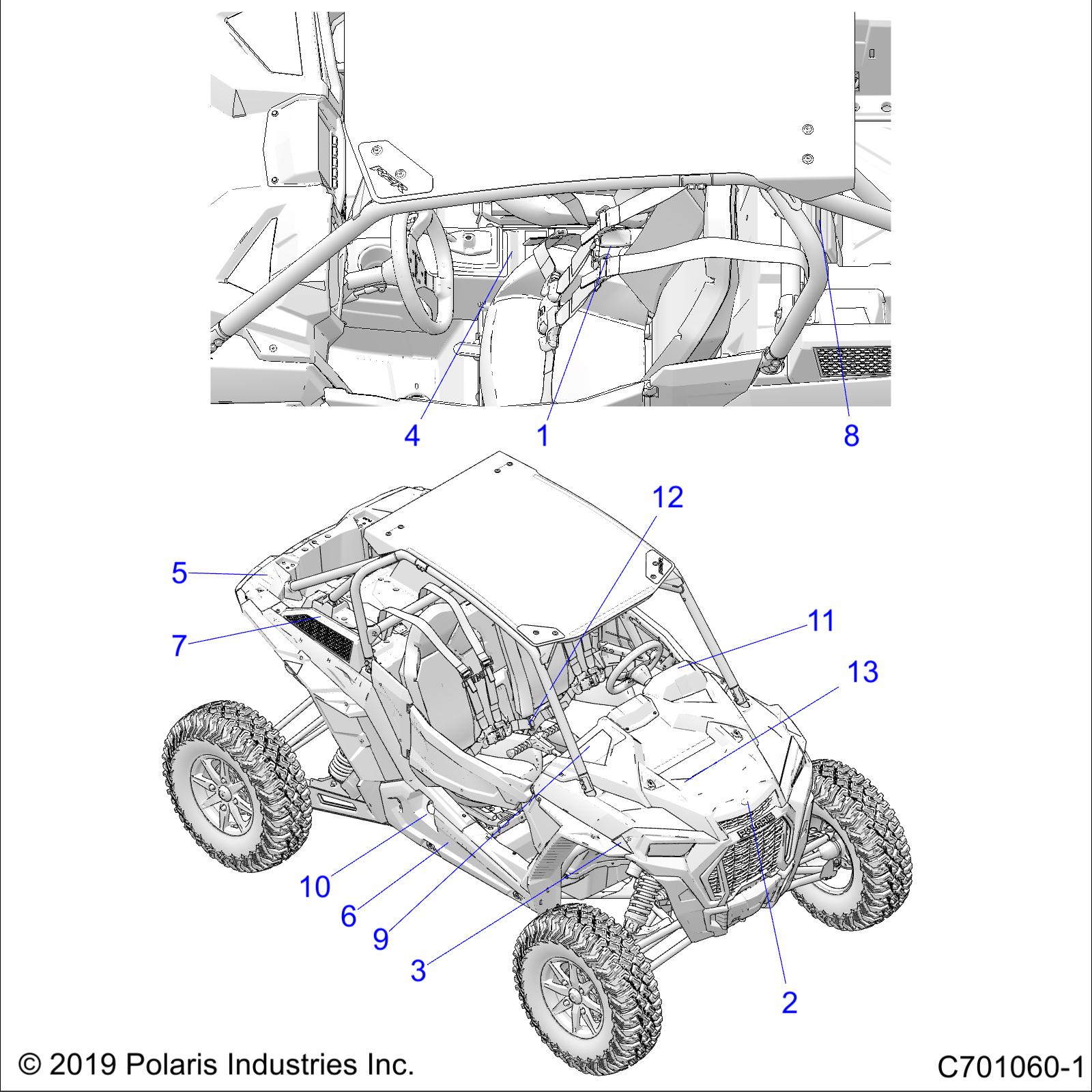 BODY, DECALS COMMON - Z20PAE92AC/BC/F92AC/LC (C701060-1)