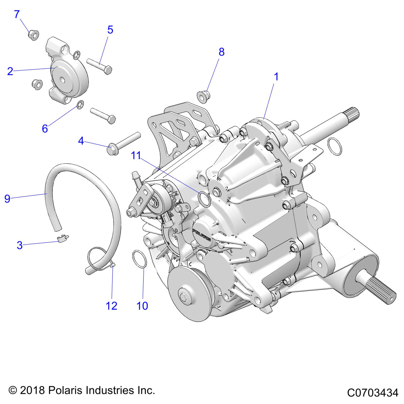 DRIVE TRAIN, MAIN GEARCASE MOUNTING - R20MAA57K1 (C0703434)