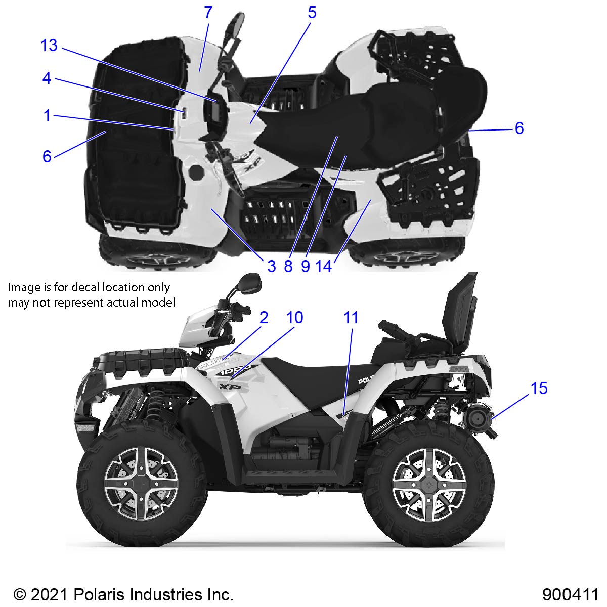 BODY, DECALS - A22SYE95KP (900411)