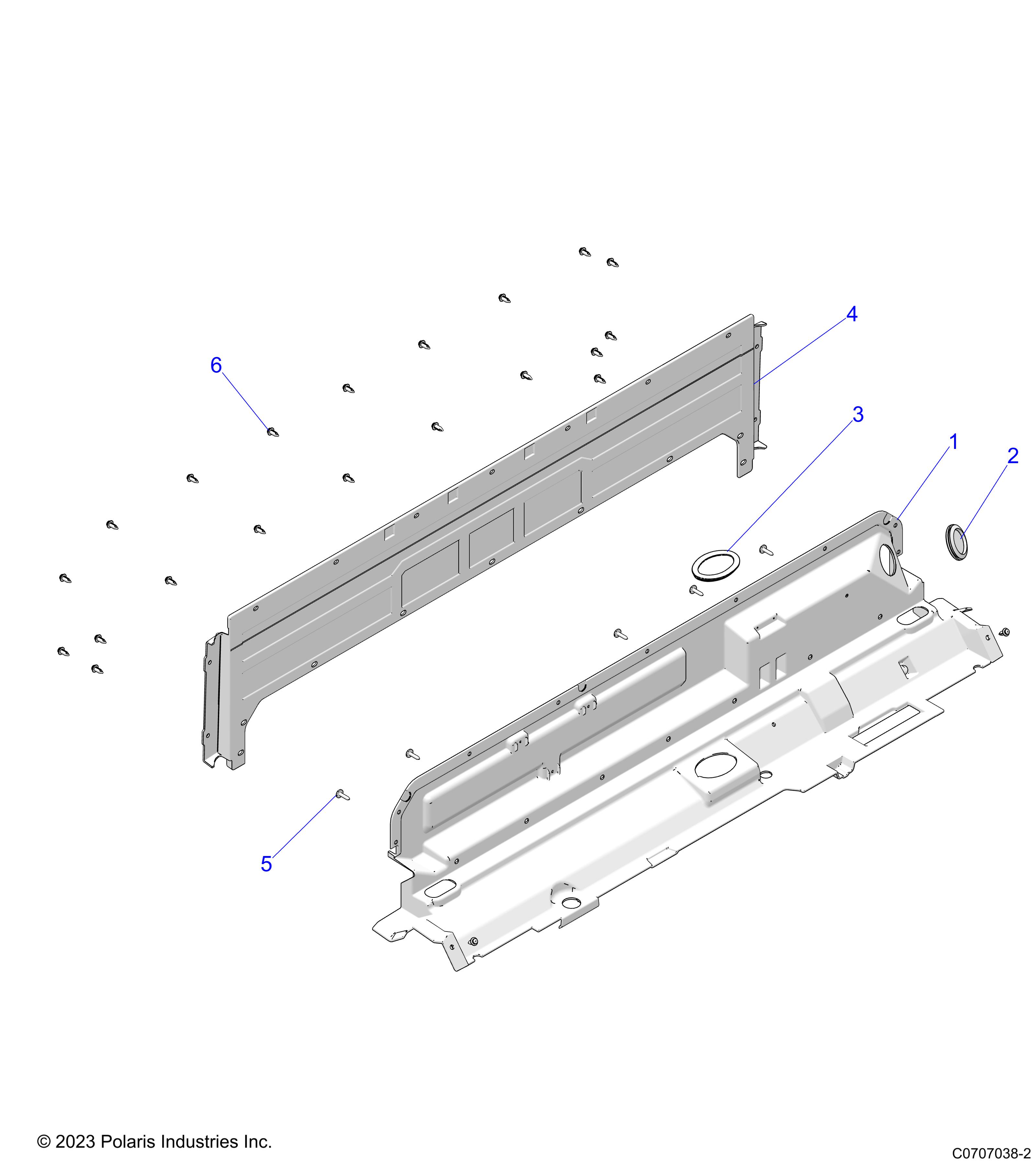 BODY, STORAGE AND CLOSE OFF - D24P4ED4B4/FD4B4/VD4B4/YD4B4 (C0702978-1)