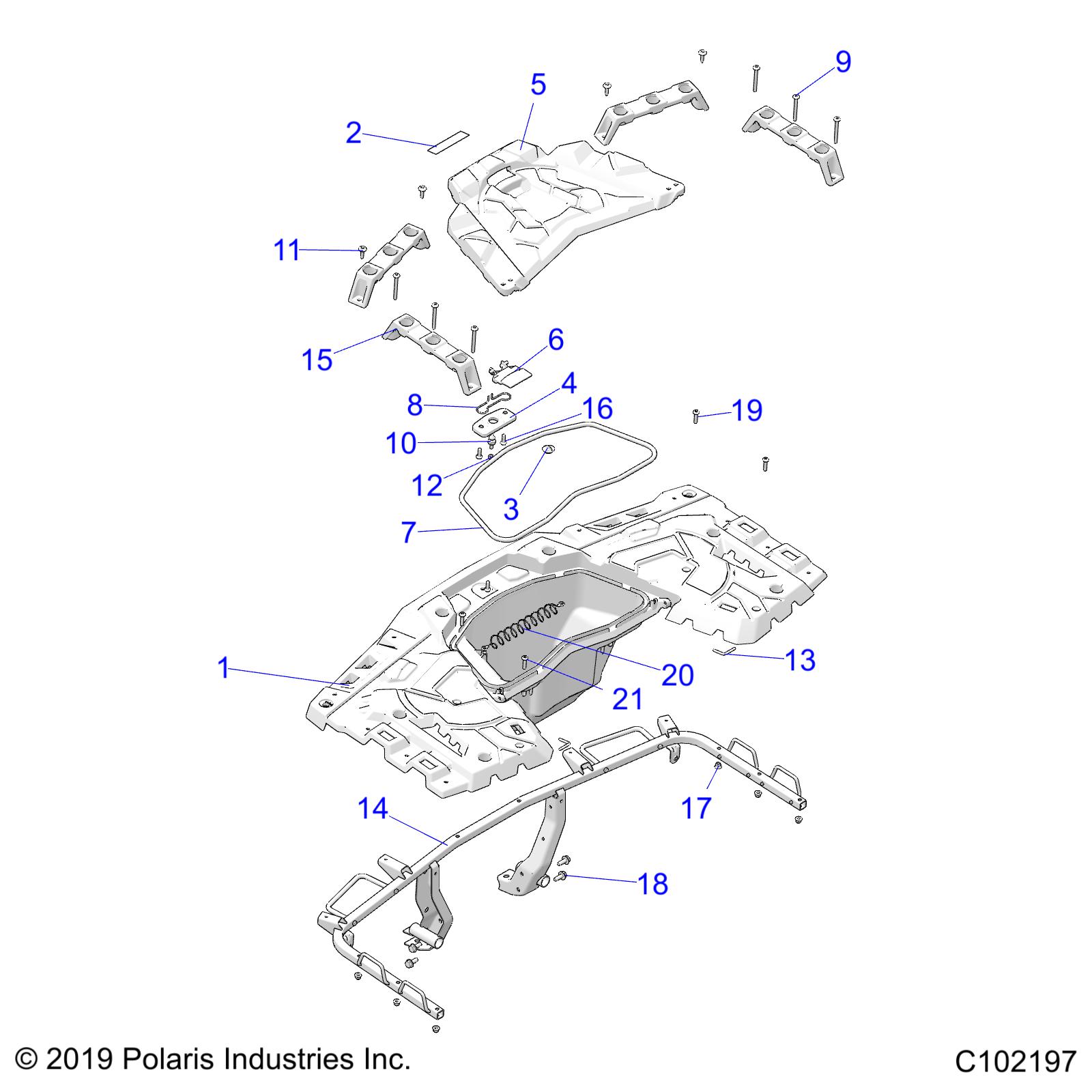 BODY, REAR RACK - A21SLE95FG (C102197)