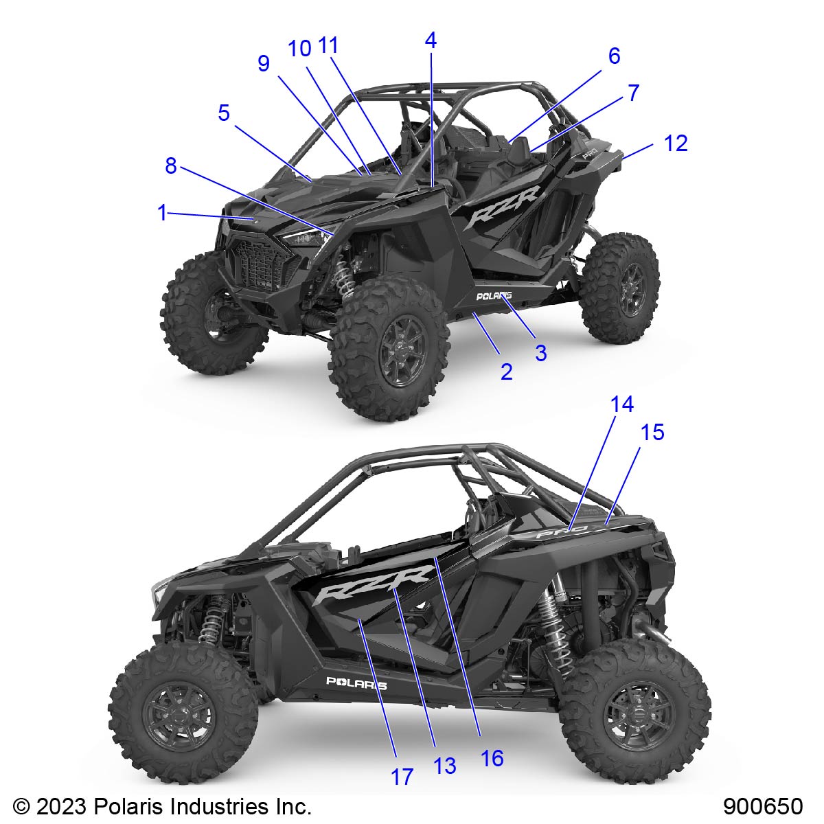 BODY, DECALS - Z22RAE92AD/AJ (900114)