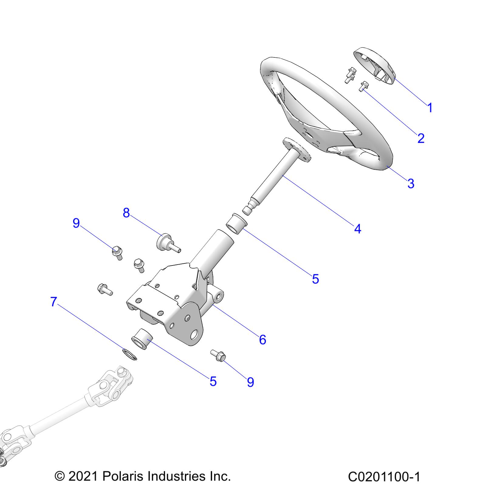 STEERING, UPPER - Z25HCA18A4/A7/B4/B7 (C0201100-1)