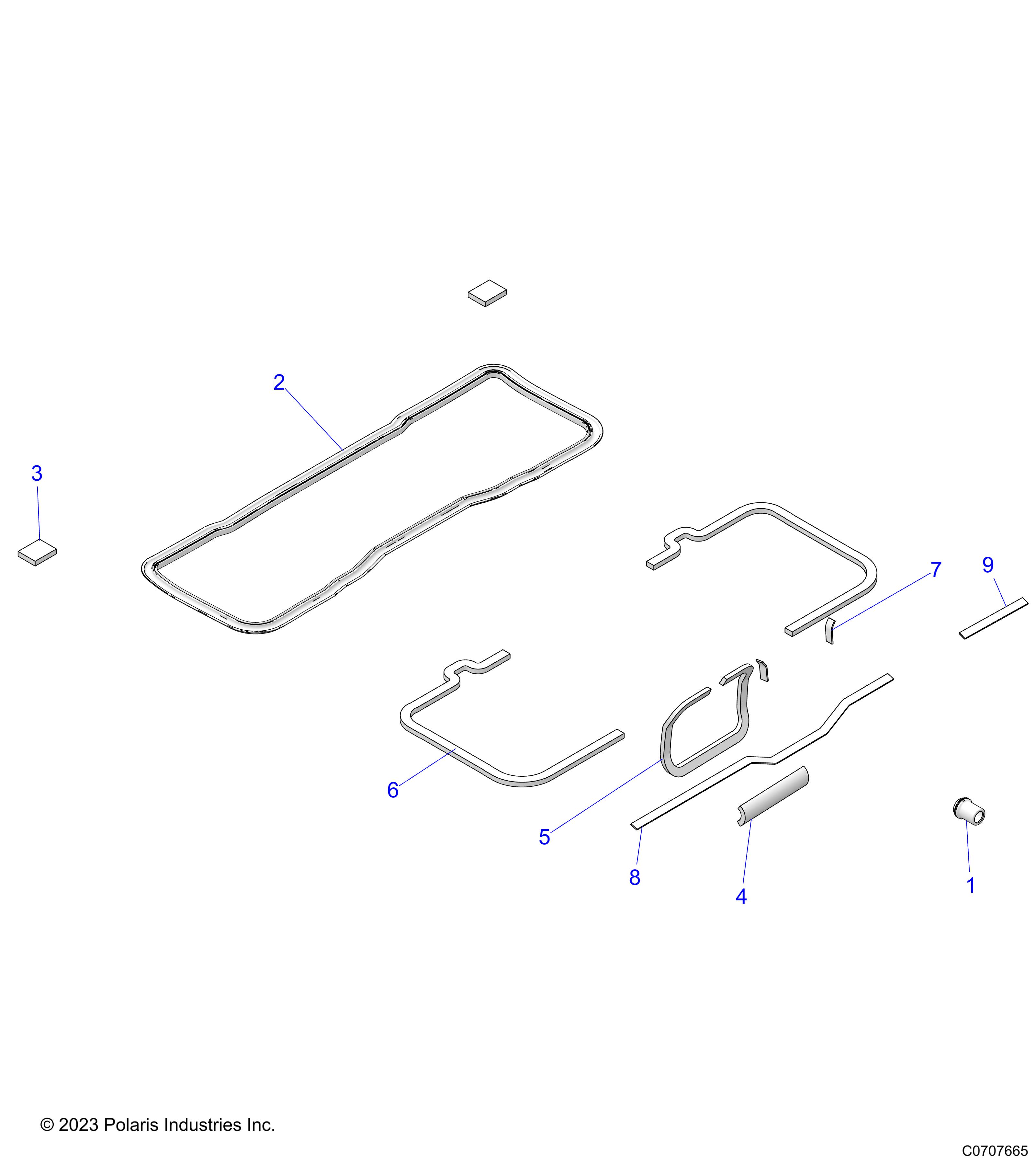 BODY, FOAM SEALS - D25M4W57B4 (C0707665)