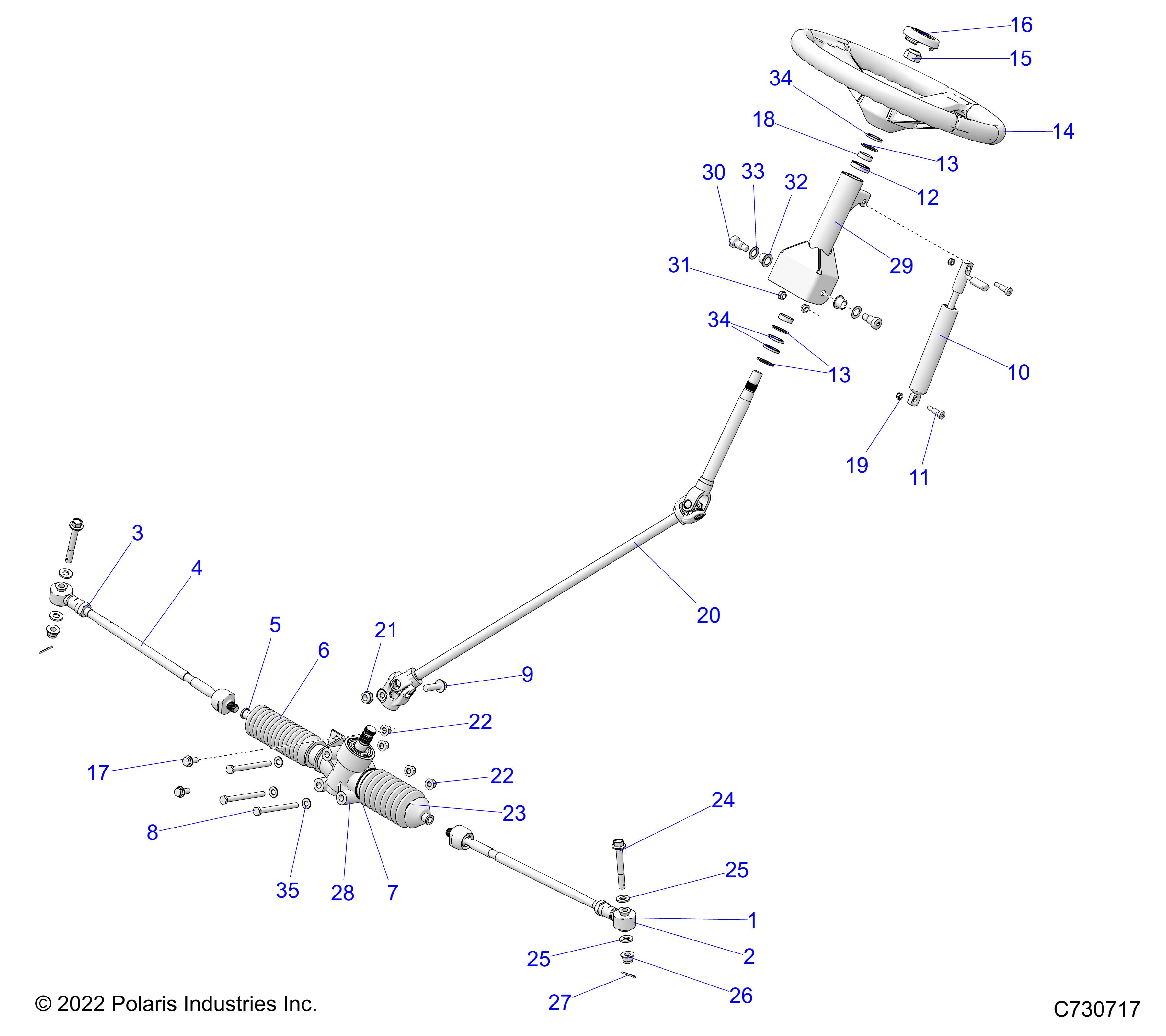 STEERING, STEERING ASM. - R25CDA57A1 (C730717)