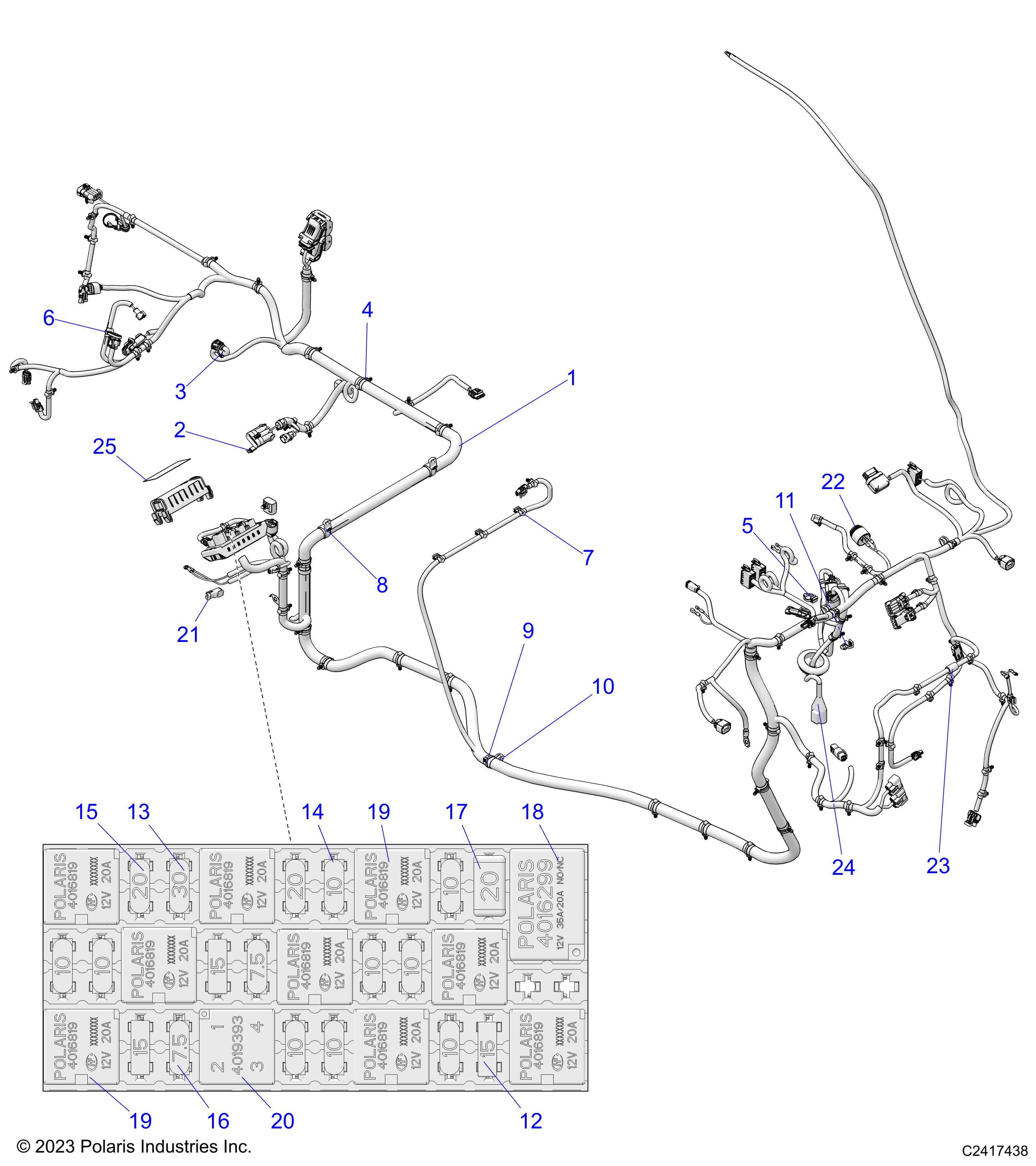 ELECTRICAL, WIRE HARNESS - D24M4A57B4/G57B4/U57B4/W57B4 (C2417438)