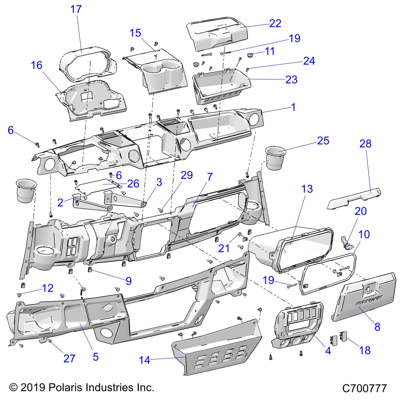 BODY, DASH - R23RRE99AJ/BJ/AK/BK/AX/BX/A9/B9 (C700777)