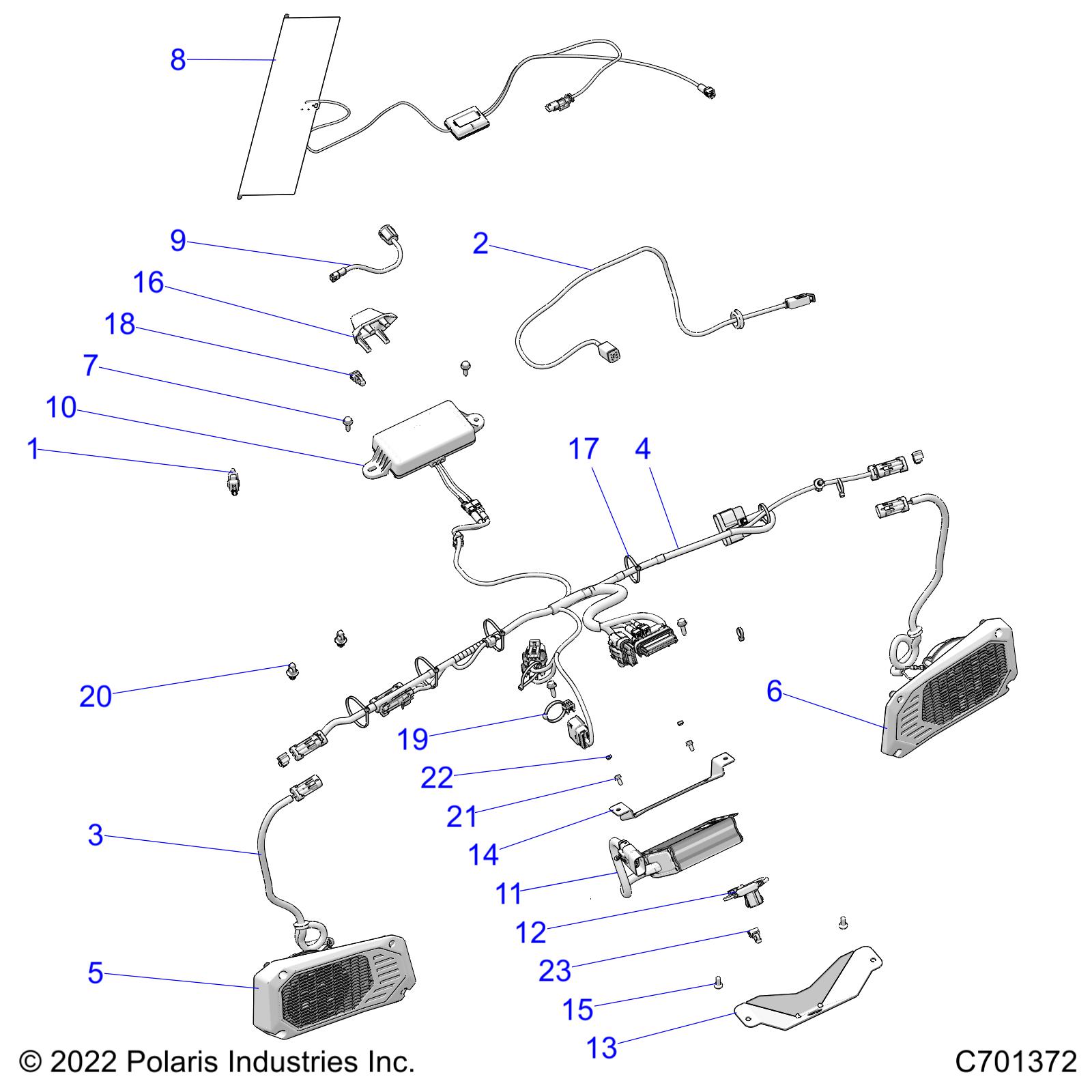 ELECTRICAL, DASH COMPONENTS, RIDE COMMAND - R22RSY99A9/AC/AM/AS/B9/BC/BM/BS (C701372)