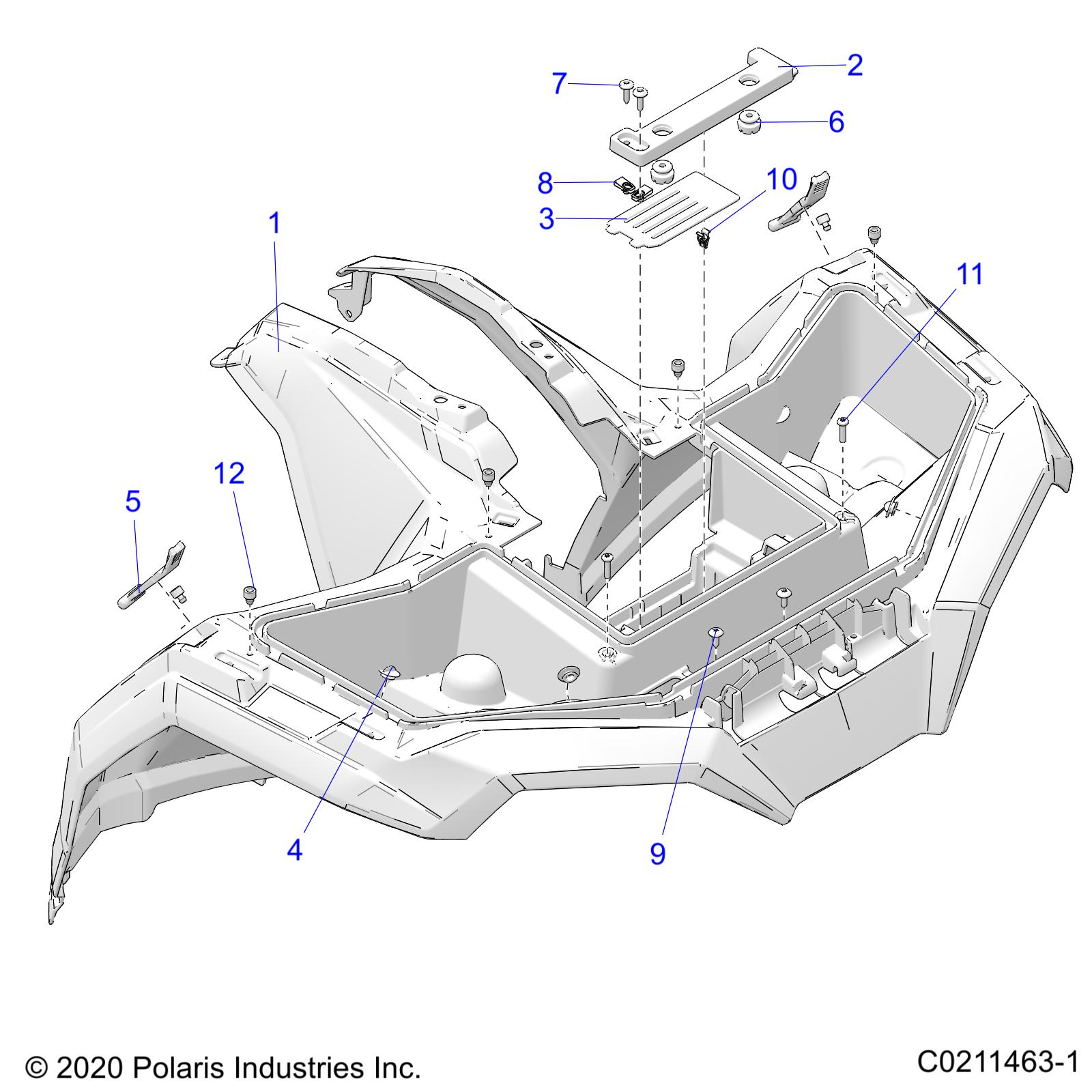 BODY, FRONT CAB - A21SEJ57A1/A3/A5/B1/B3/B5 (C0211463-1)