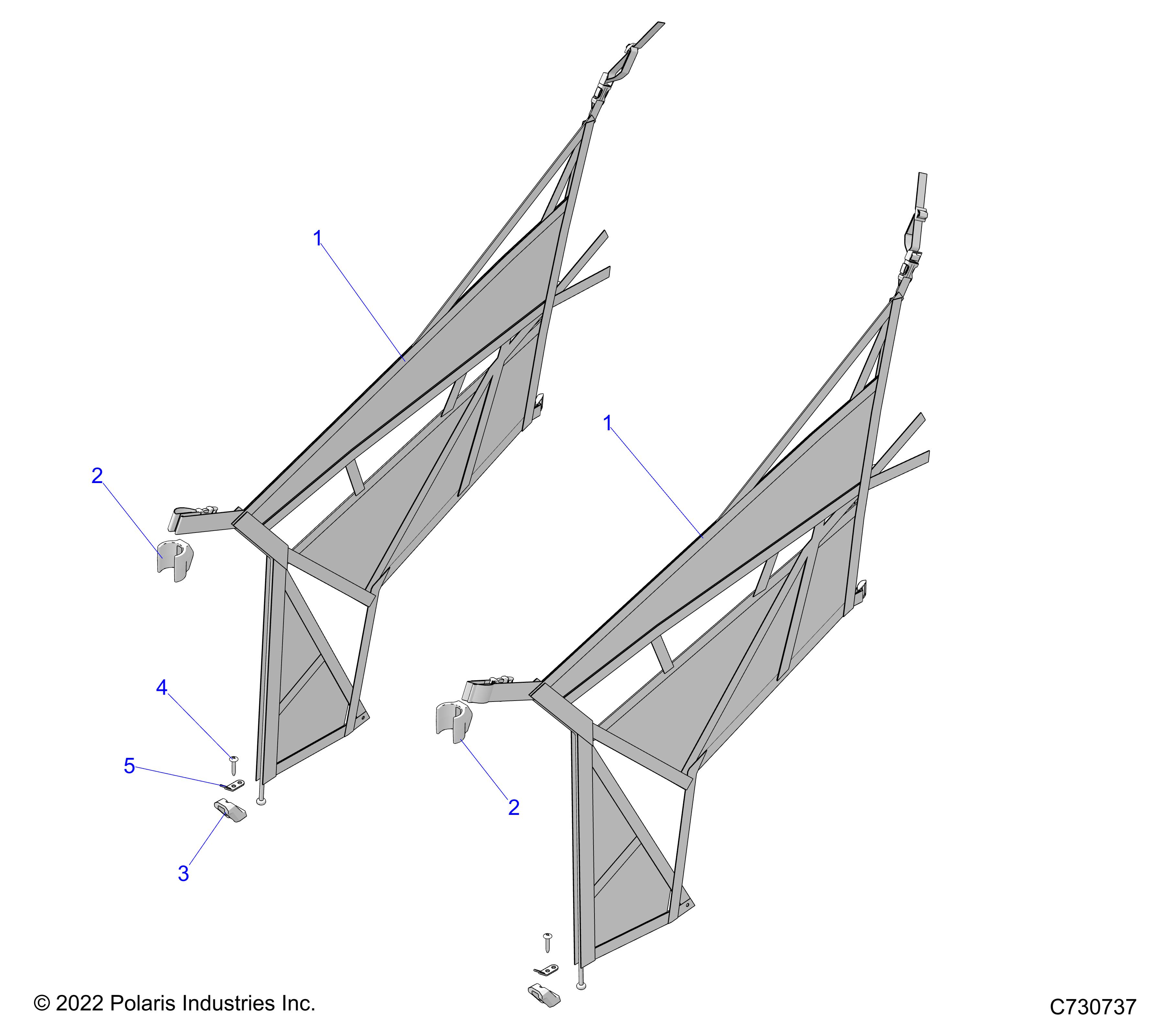 BODY, SIDE NETS - R23CCA57A1/A7 (C730737)