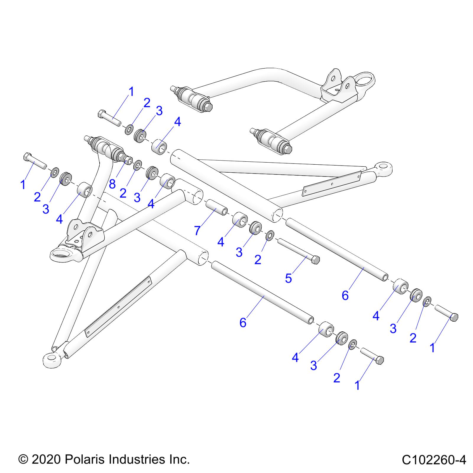 SUSPENSION, A-ARM MOUNTING - A21SJS57CX (C102260-4)