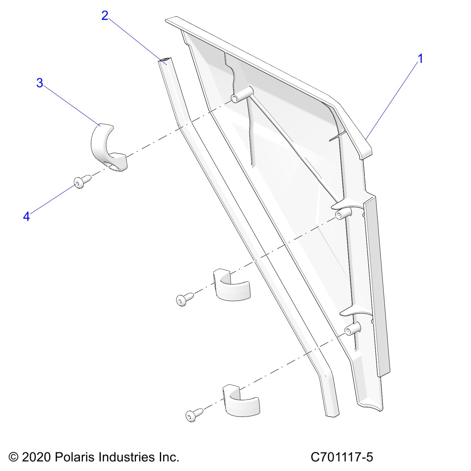 BODY, BOLSTER PANELS - Z21A4E99AX/BX(C701117-5)