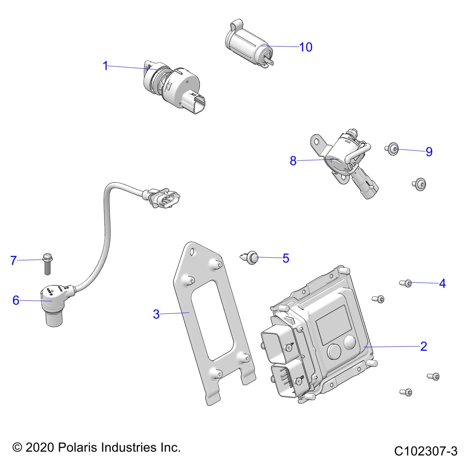 ELECTRICAL, SWITCHES, SENSORS and ECM - A21SJE57AX/BX (C102307-3)