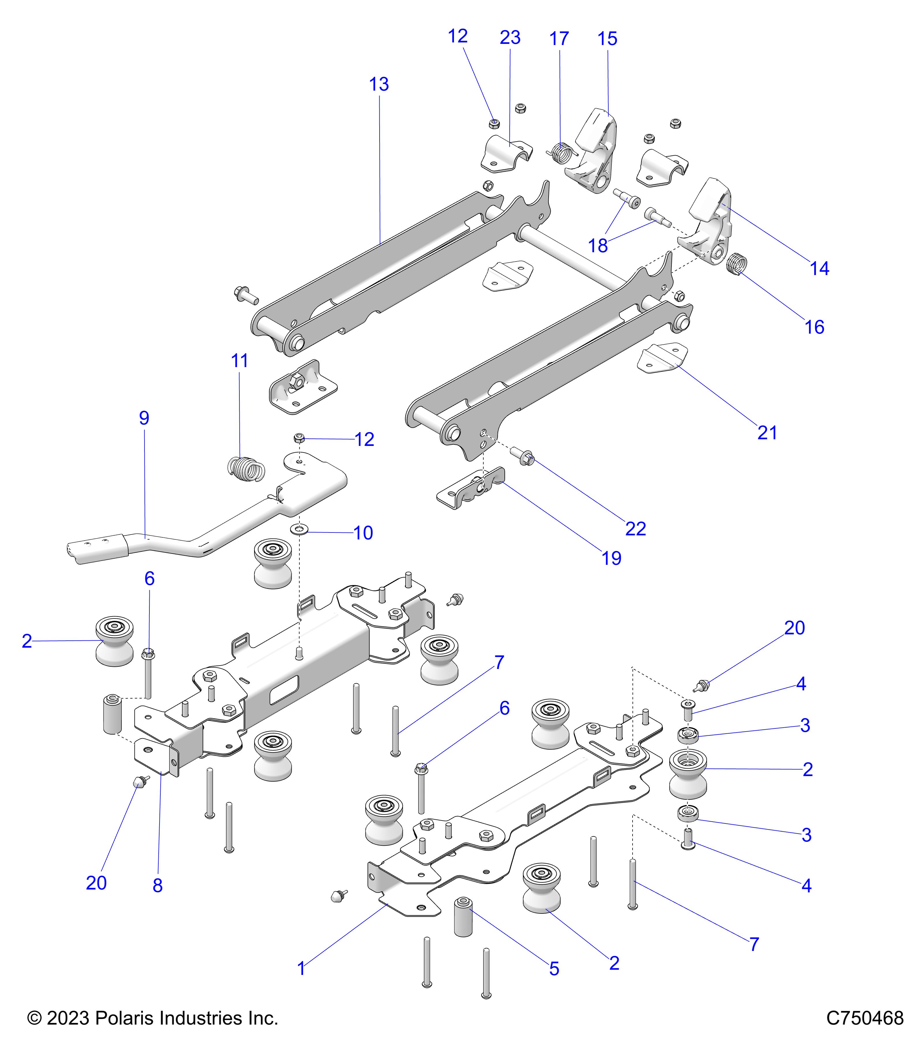 BODY, SEAT MOUNTING, FRONT - Z25XPD92A/92B (C750468)