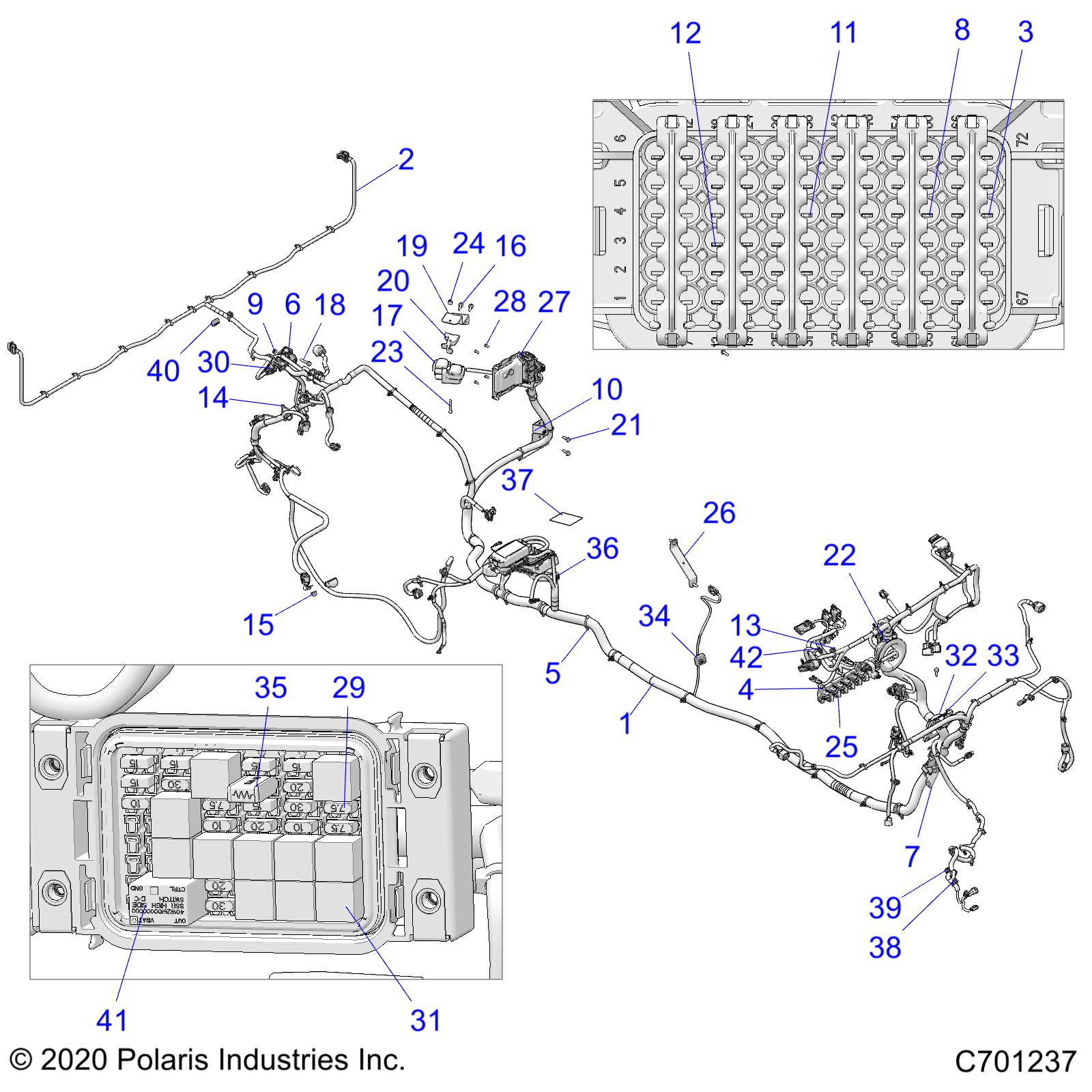 ELECTRICAL, WIRE HARNESS - R21RSU99A9/AC/AP/AW/B9/BC/BP/BW (C701237)