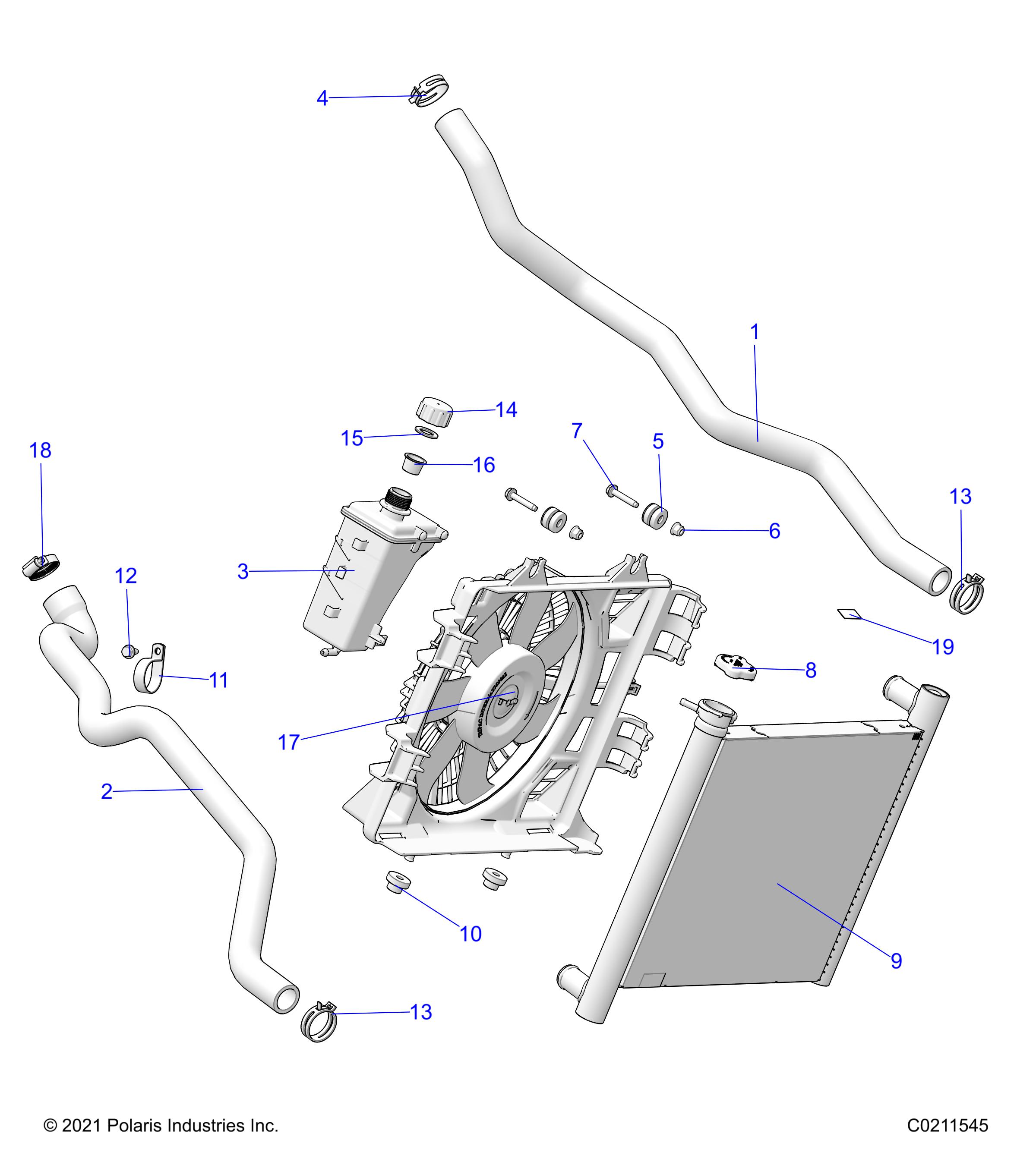 ENGINE, COOLING SYSTEM - A22SVE95PK (C0211194)