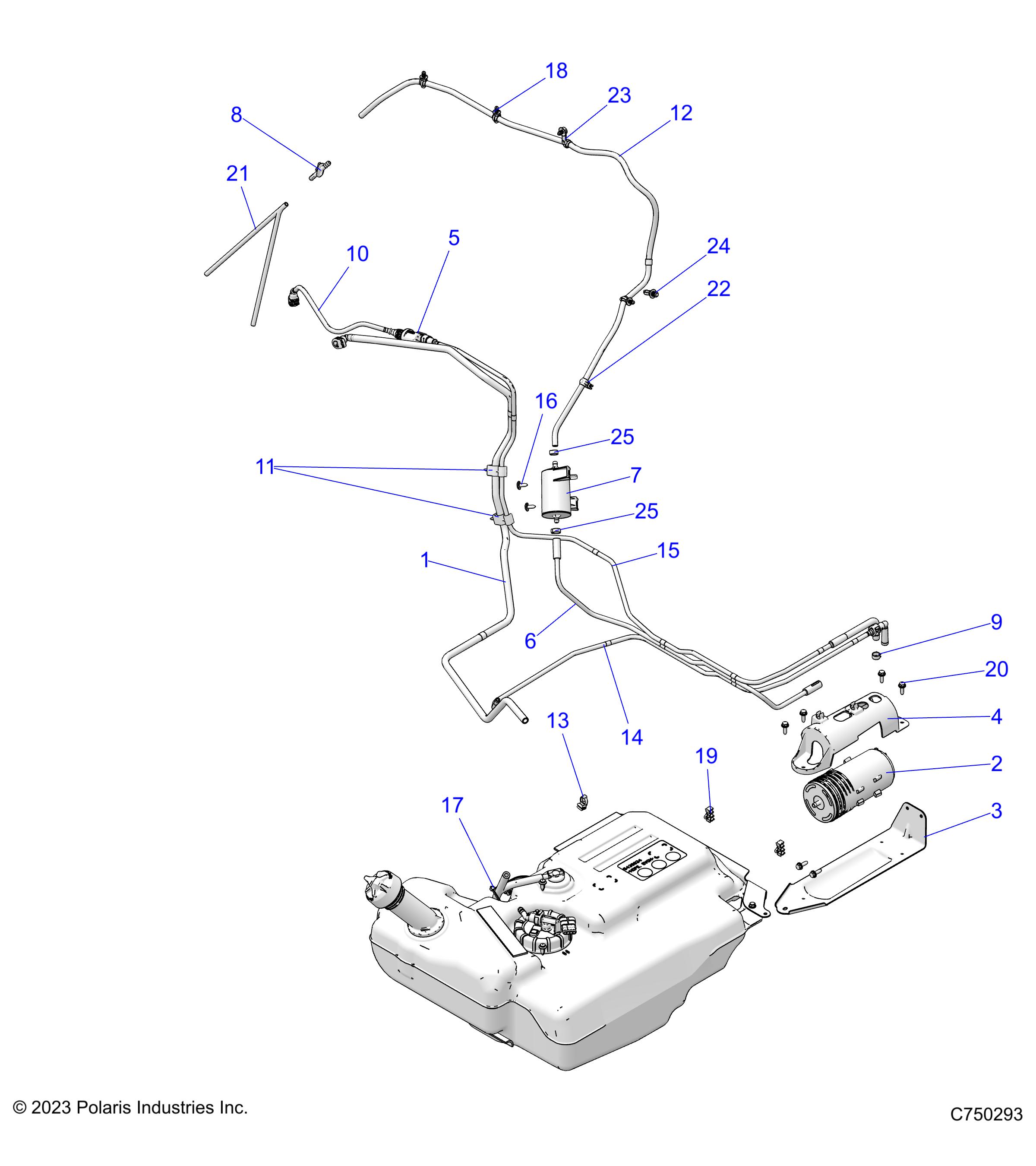 FUEL SYTEMS, FUEL LINES, EVAP - Z24NME99B2 (C750293)