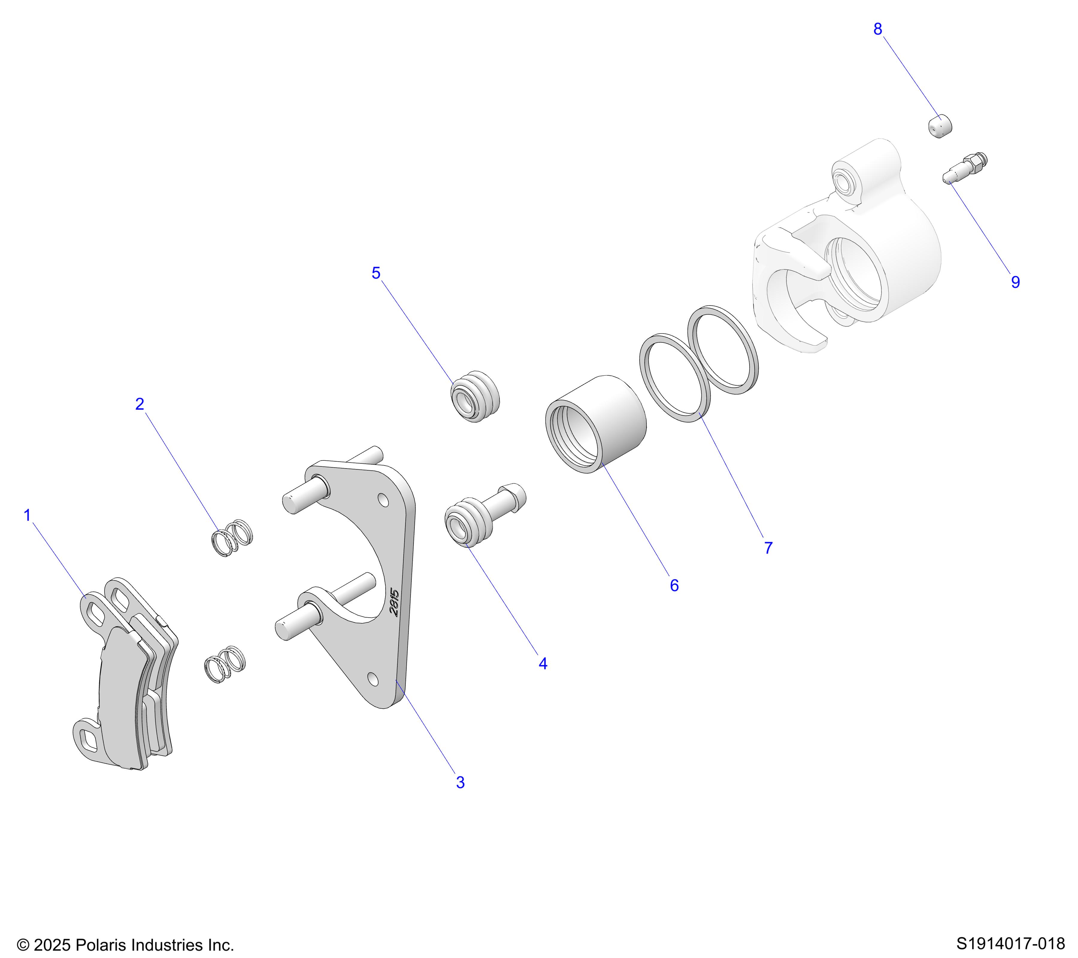 BRAKES, REAR CALIPER