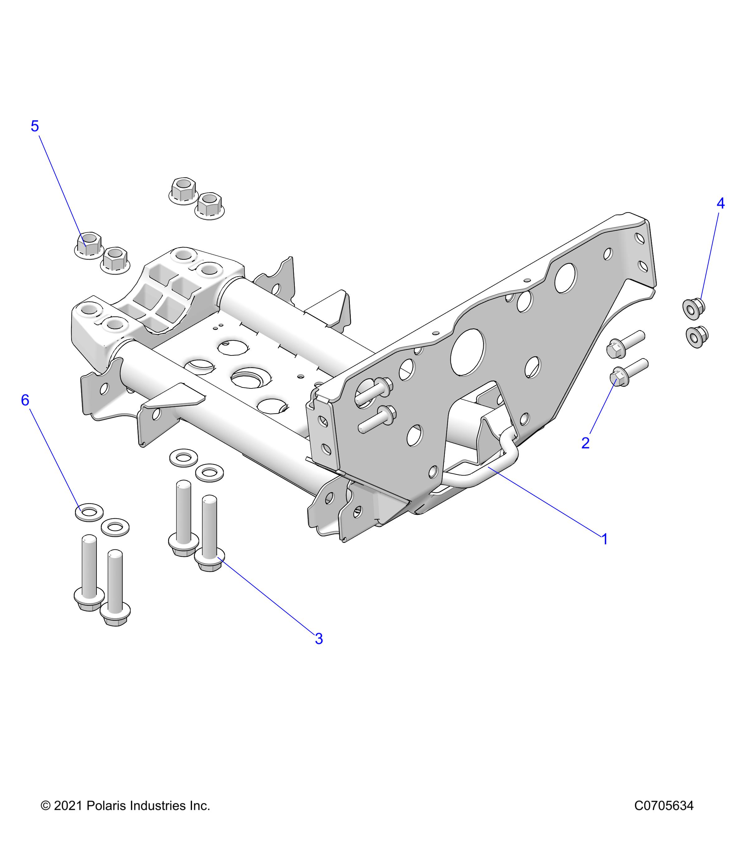 CHASSIS, MOUNTING, FRONT GEARCASE - Z22M4E92AD/AG/AJ/BD/BG/BJ (C0705634)