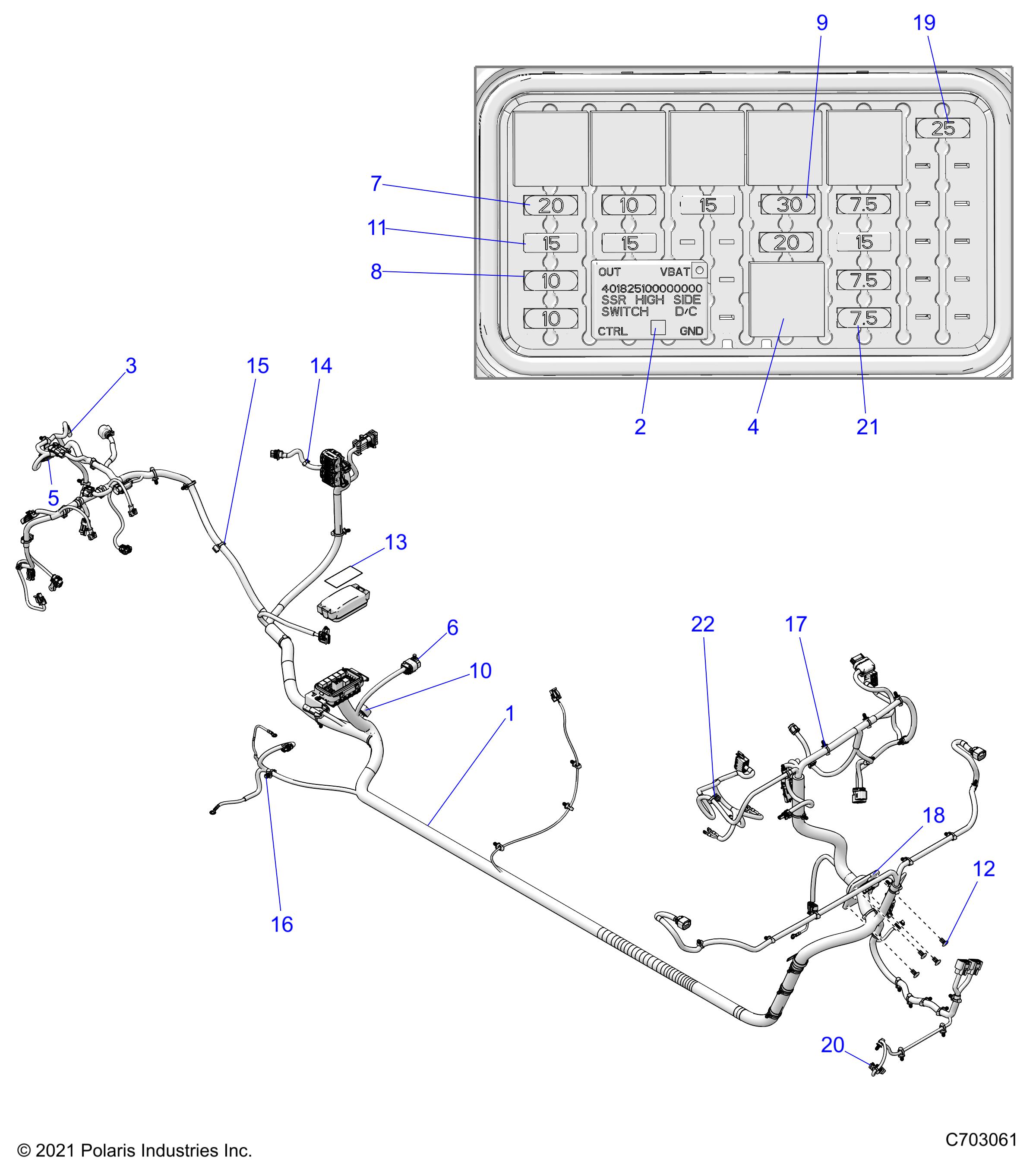 ELECTRICAL, WIRE HARNESS - R24T6E99RM/SM (C703061)