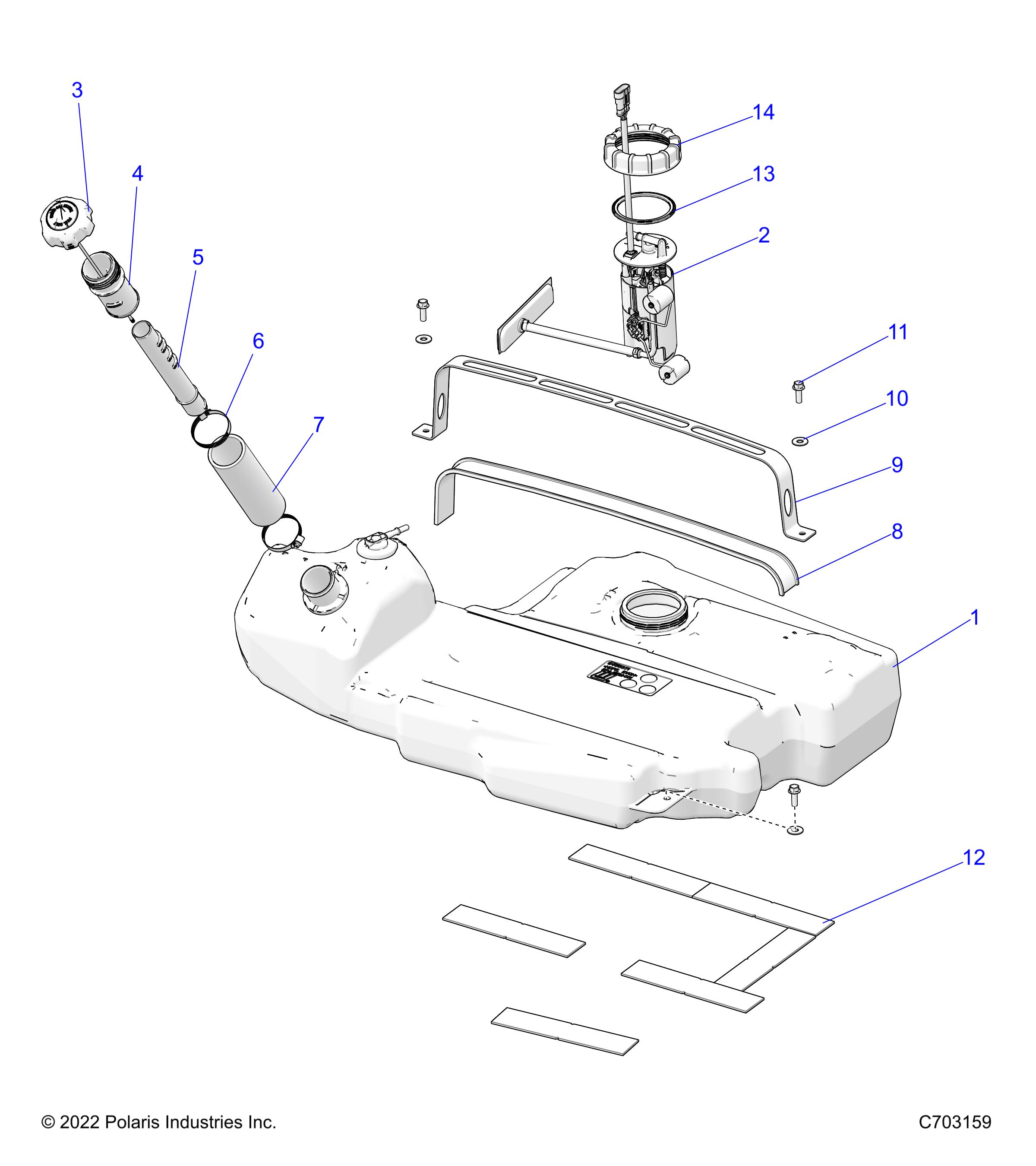 FUEL SYSTEM, FUEL TANK - Z24RGC2KAH/BH (C703159)