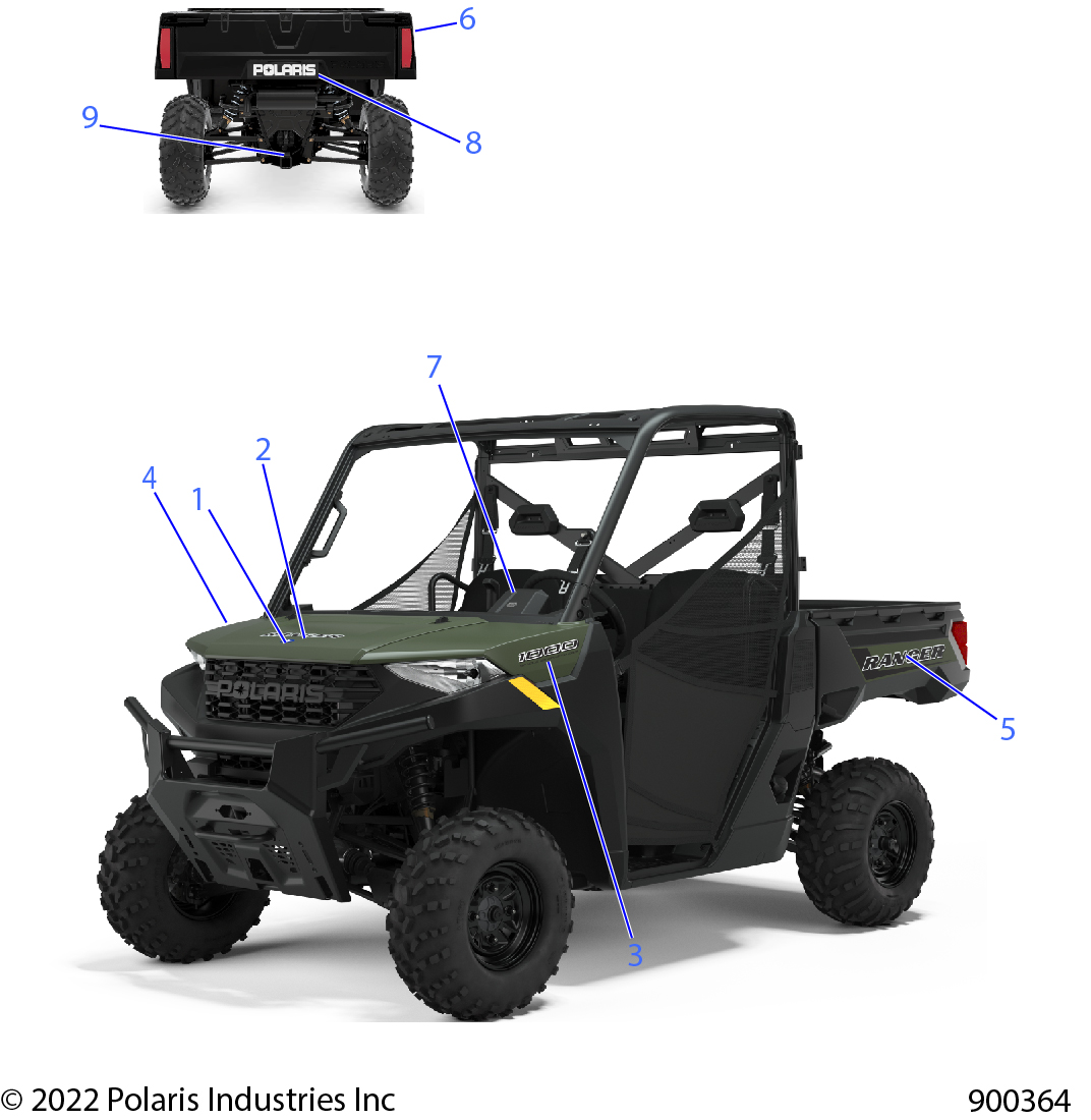 BODY, DECALS, GRAPHIC - R22TAE99FA/SFA/SCA/SCK (900364)