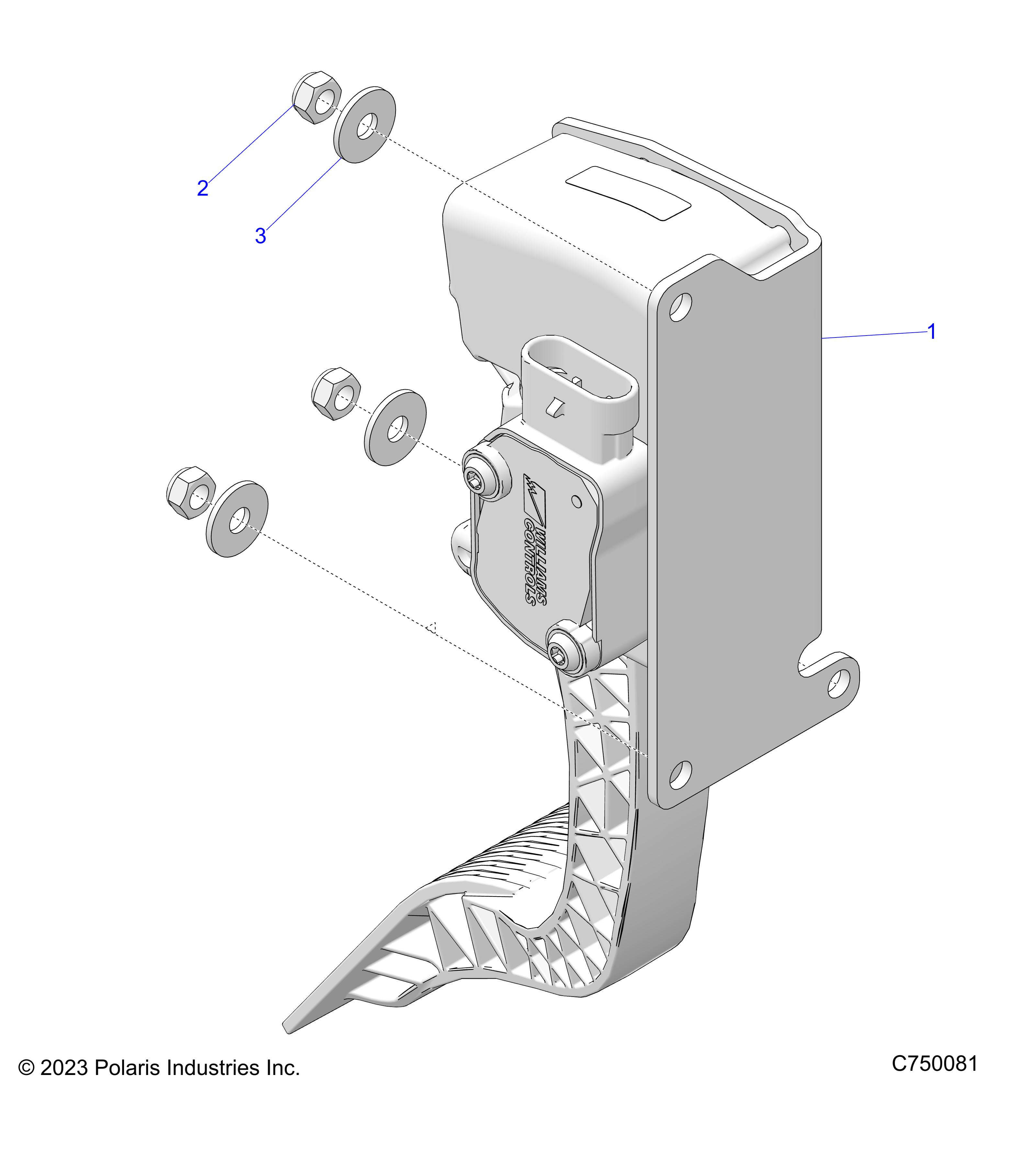 ENGINE, THROTTLE PEDAL - Z25RPP2KBL (C750081)