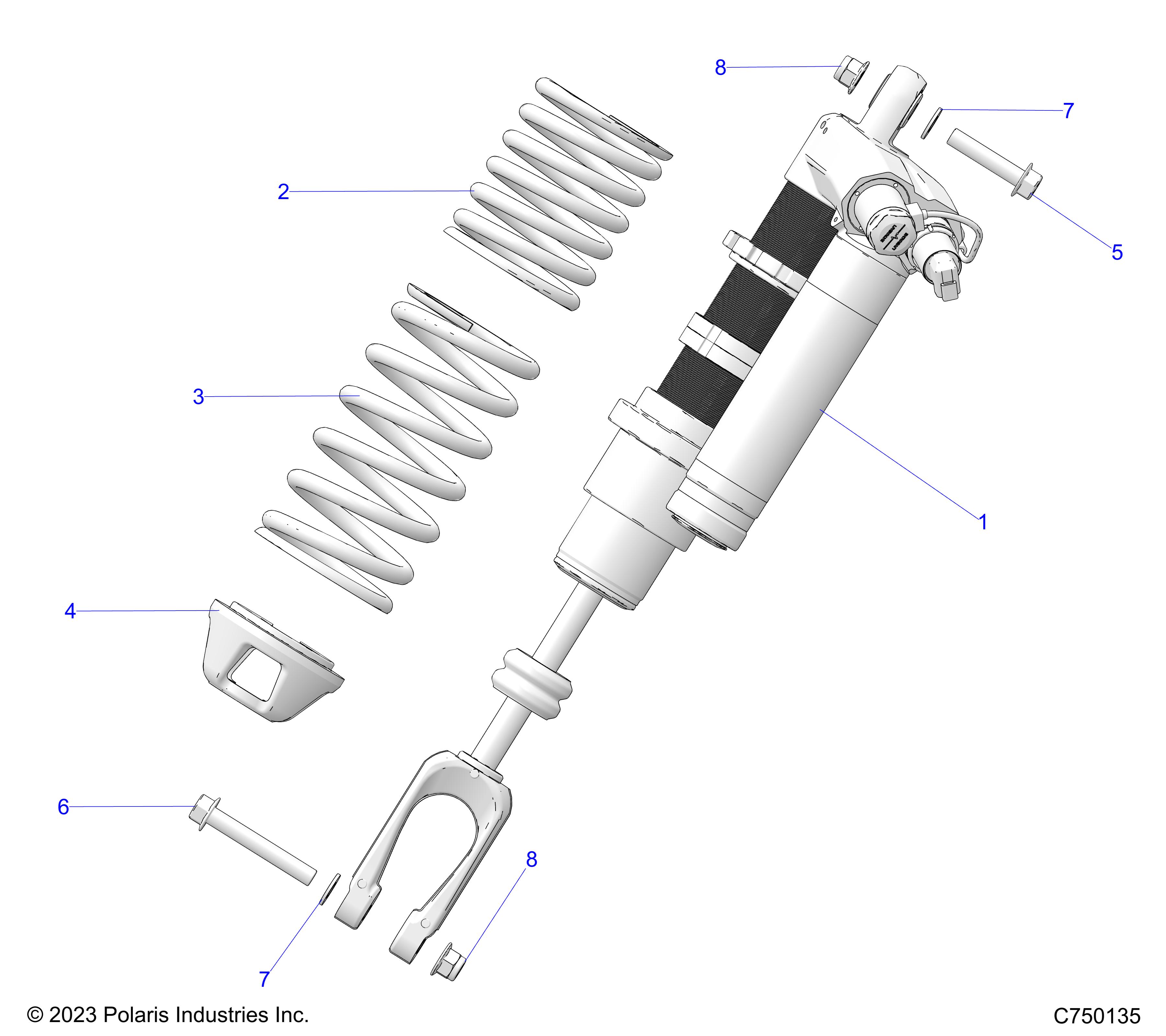 SUSPENSION, FRONT SHOCK MOUNTING - Z25RPE2KA4/B4 (C750135)