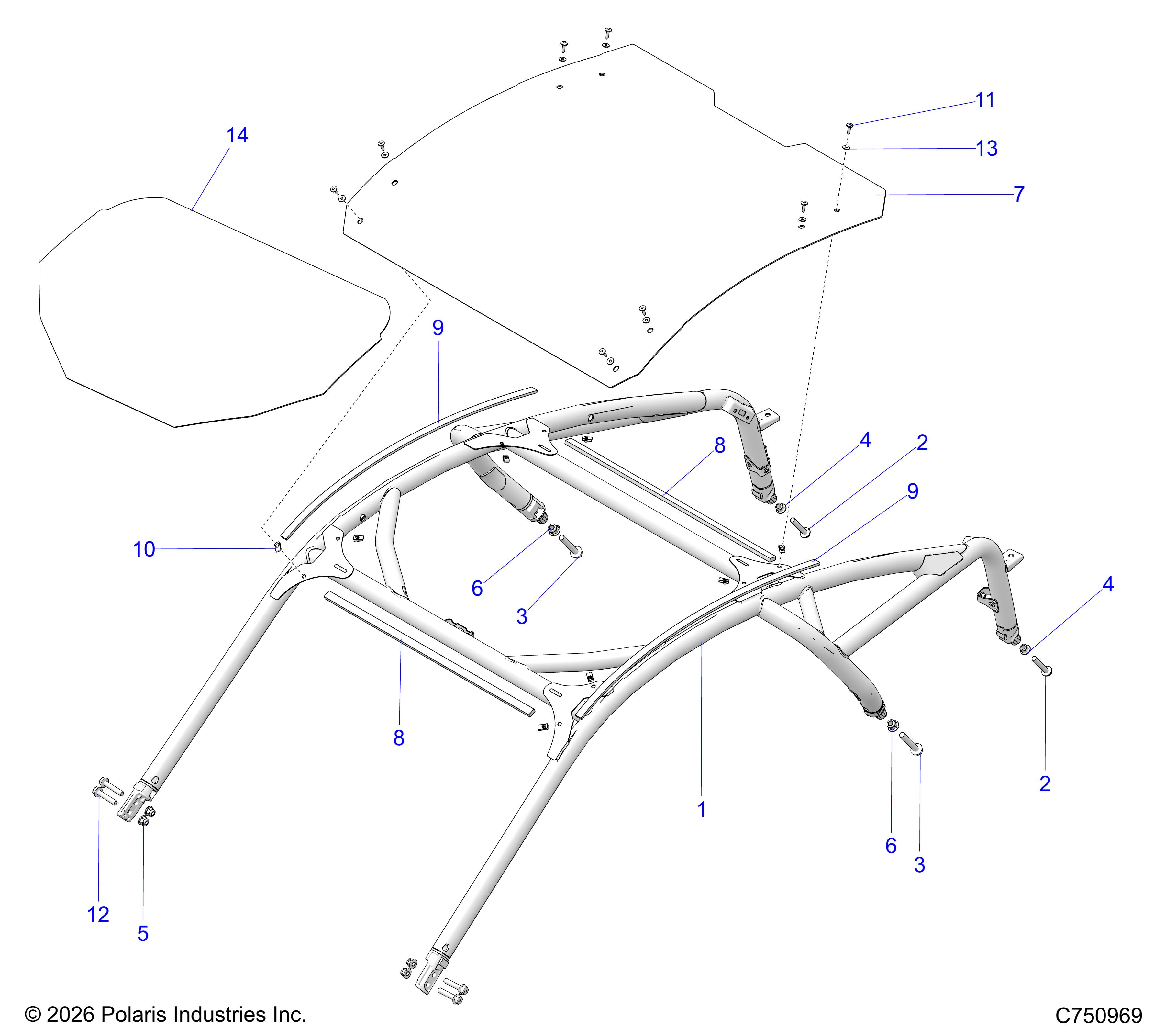 CHASSIS, CAB FRAME - Z26RPP2KBL (C750969)