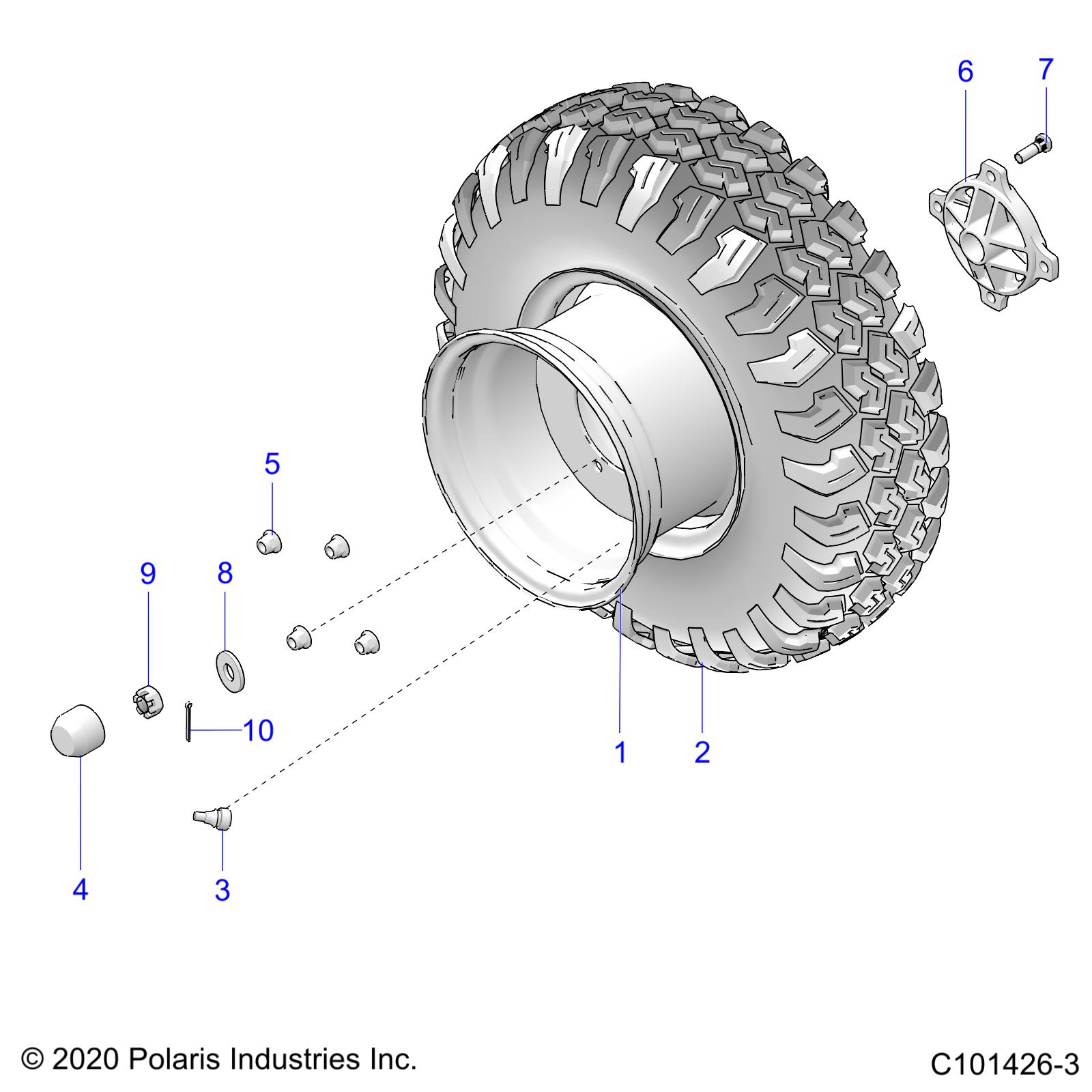 WHEELS, REAR - A20HAB15N2 (101426-3)