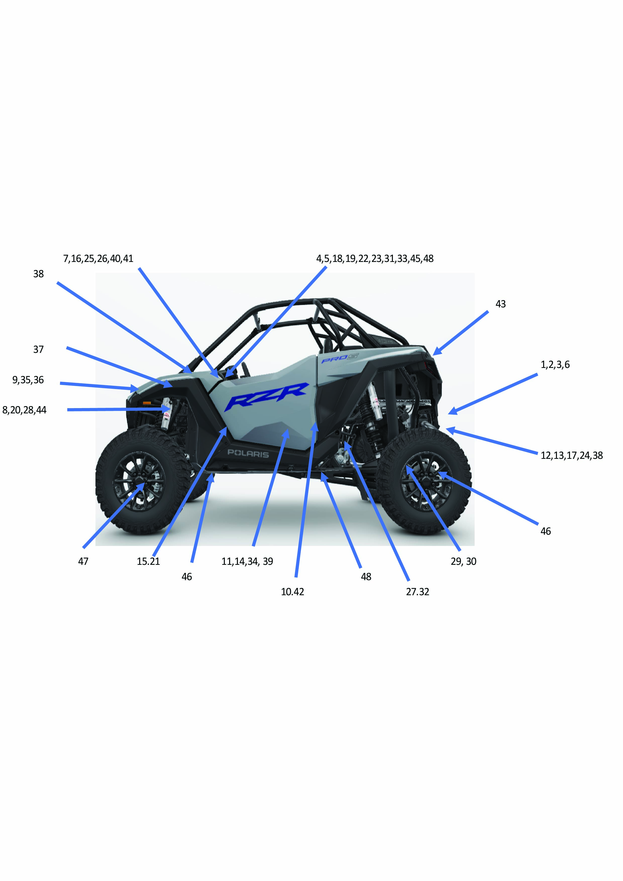 BODY, DECALS COMPONENTS - Z26XPD92SH/SN (902061)