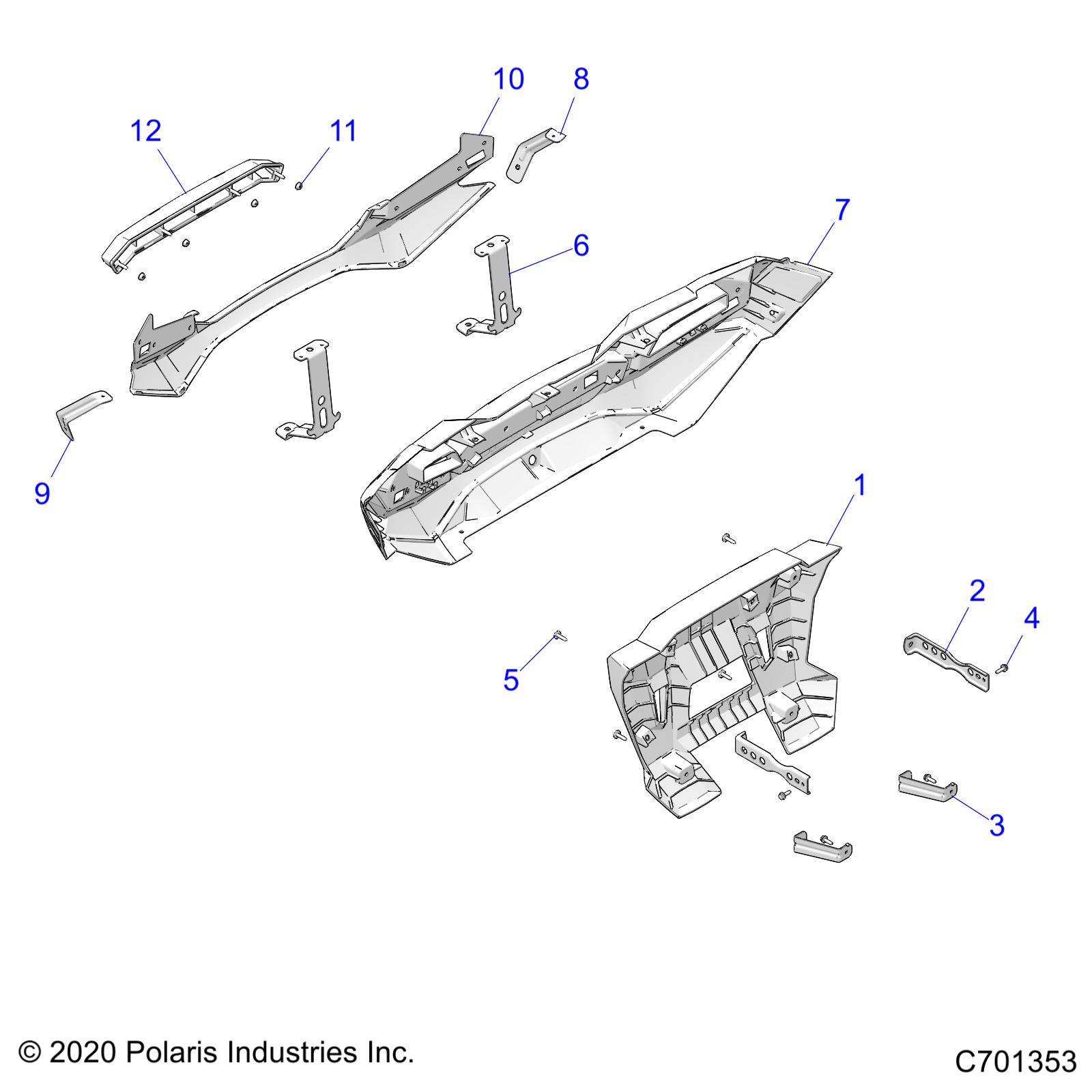 BODY, REAR BUMPER - Z22NAS99CK/FK (C701353)