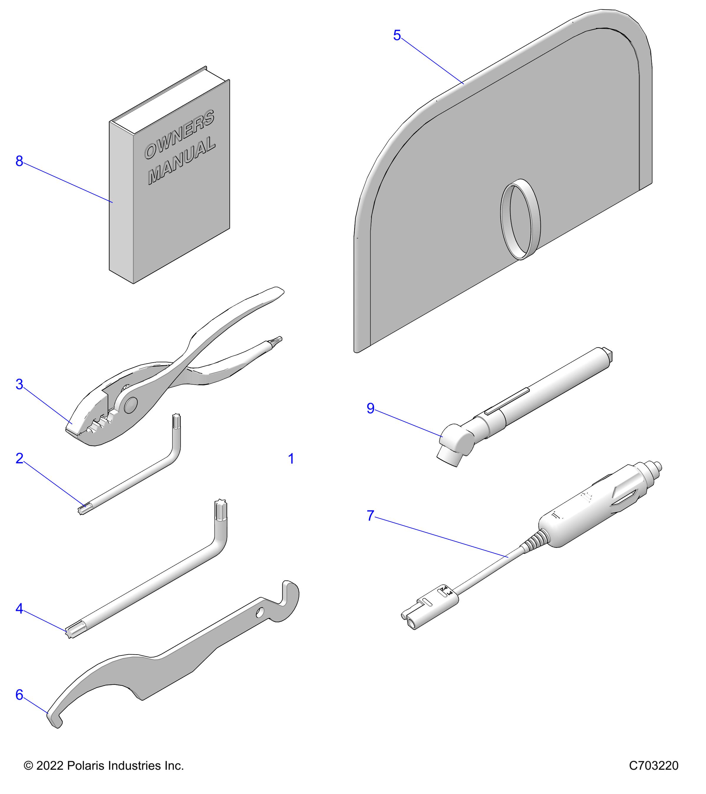 REFERENCE, OWNERS MANUAL AND TOOL KIT - Z23ASE99A4/B4/K99A4(C703220)