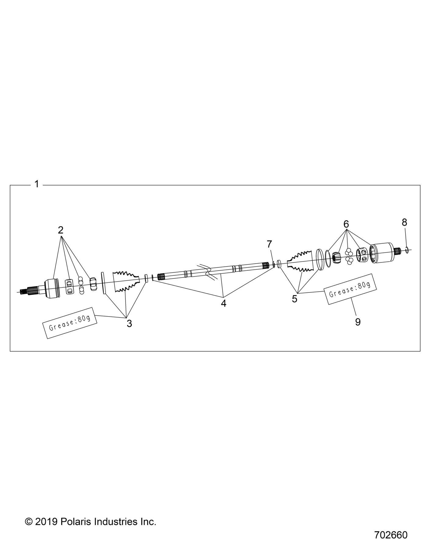 DRIVE TRAIN, DRIVE SHAFT, FRONT - D26P4ED4D4 (702660)