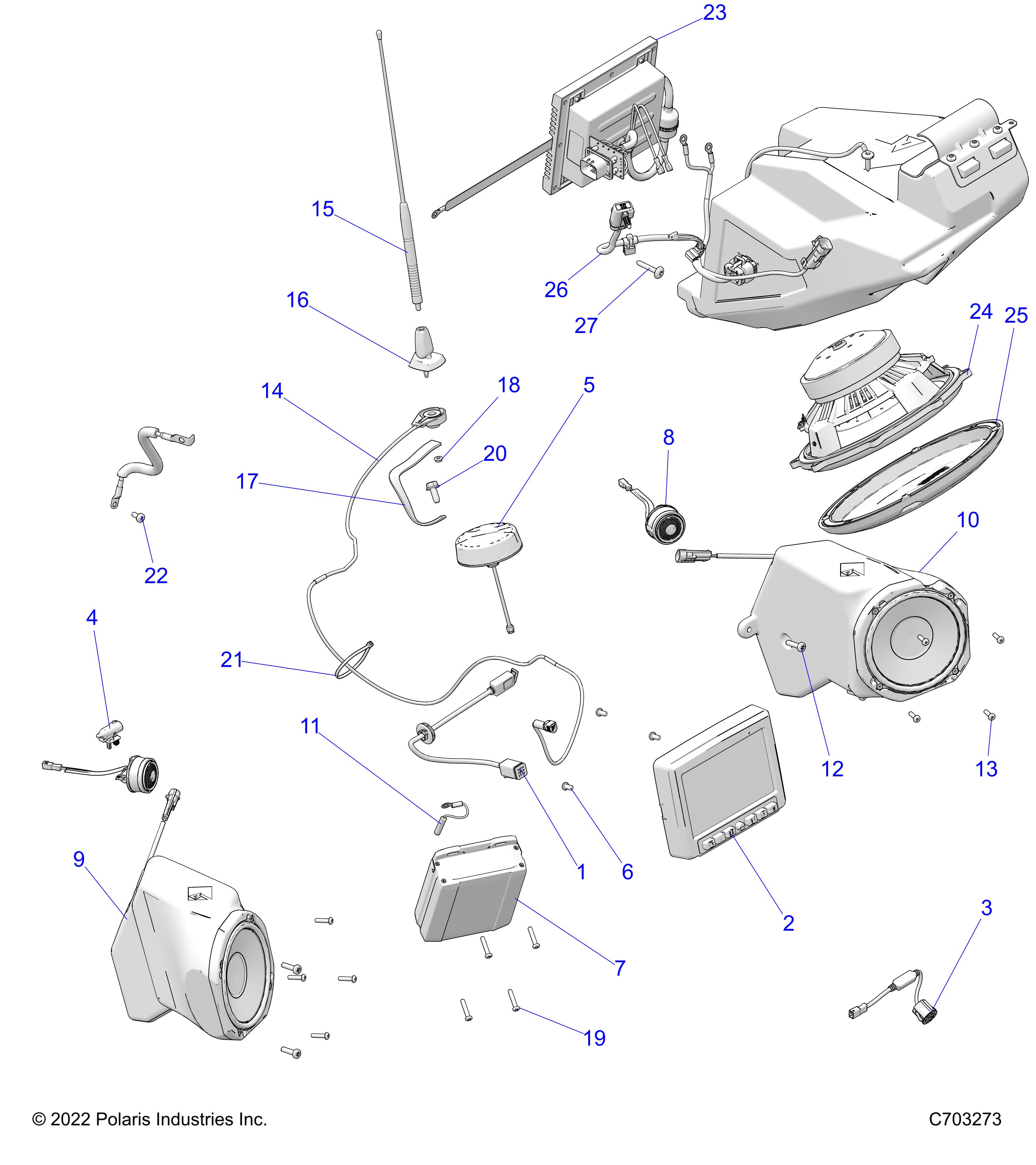 ELECTRICAL, OPTION, AUDIO, FRONT - Z23RMU2KAN/BN (C703273)