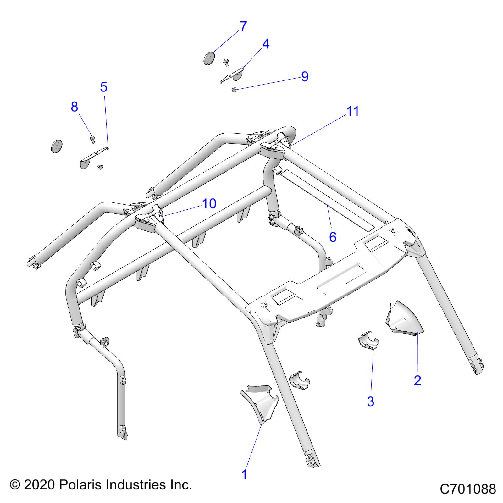 CHASSIS, CAB FRAME ACCESSORIES - Z22NAS99CK (C7010888)