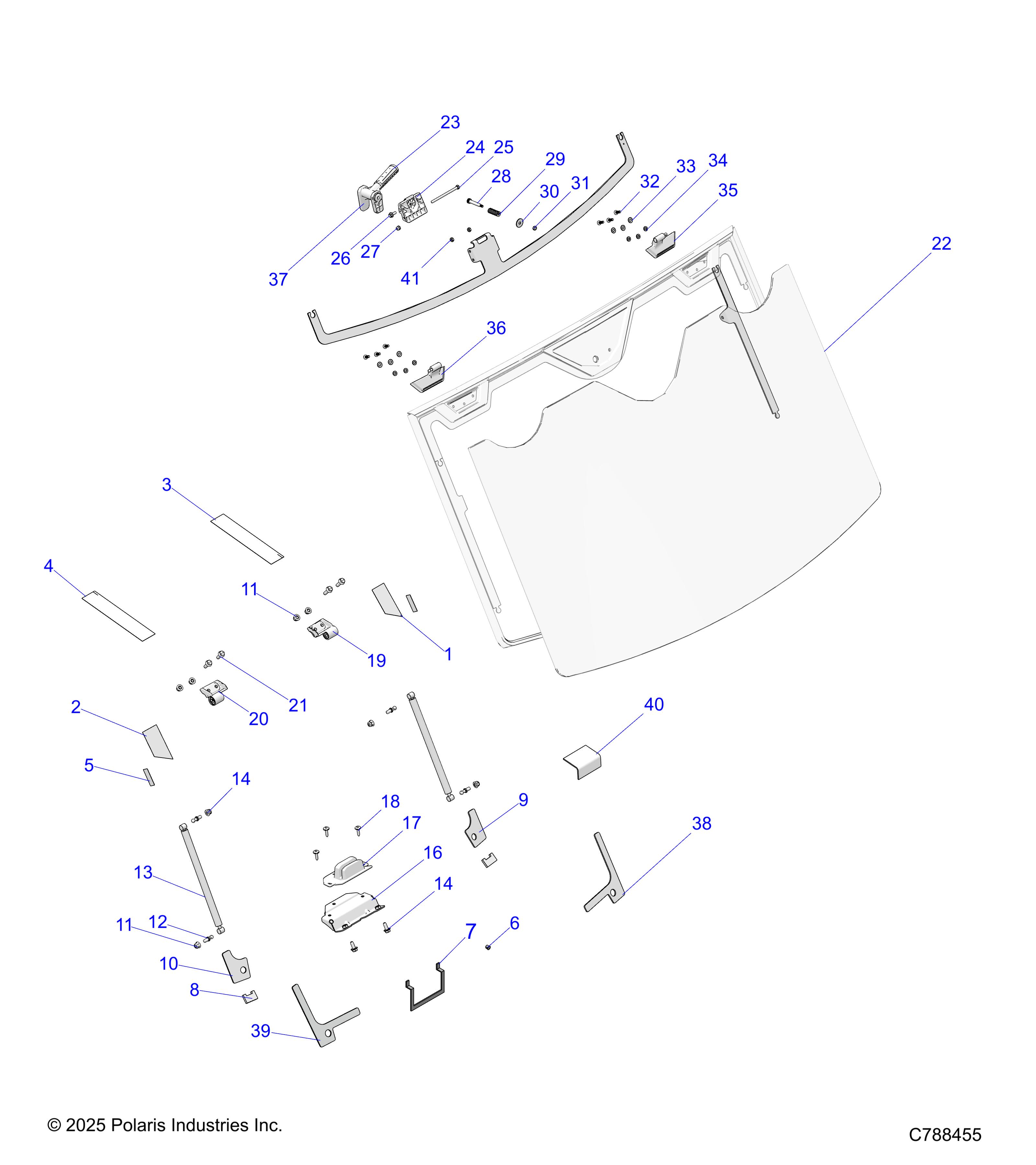 BODY, WINDSHIELD, TIP-OUT & FOAM - R26RRV99AK (C788397)