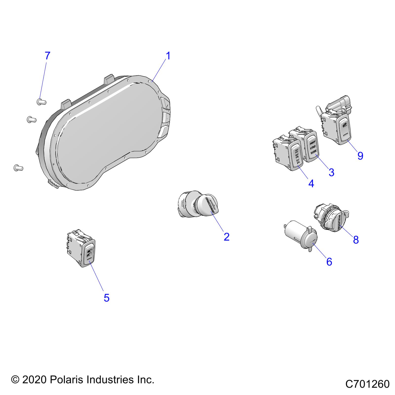 ELECTRICAL, DASH INSTUMENTS - R21RSH99AC/BC (C701260)