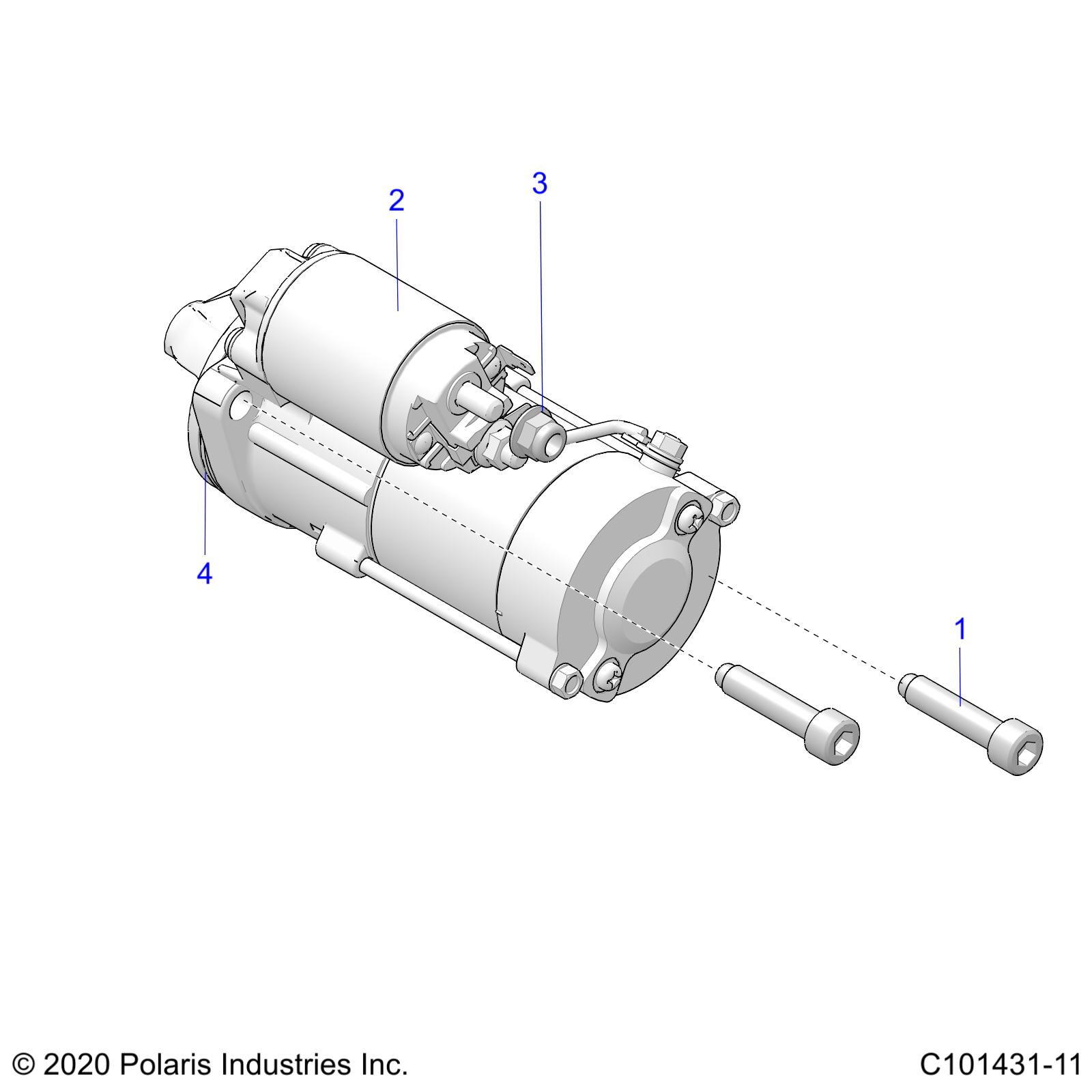 ENGINE, STARTING SYSTEM - A20SVA85A3 (C101431-11)