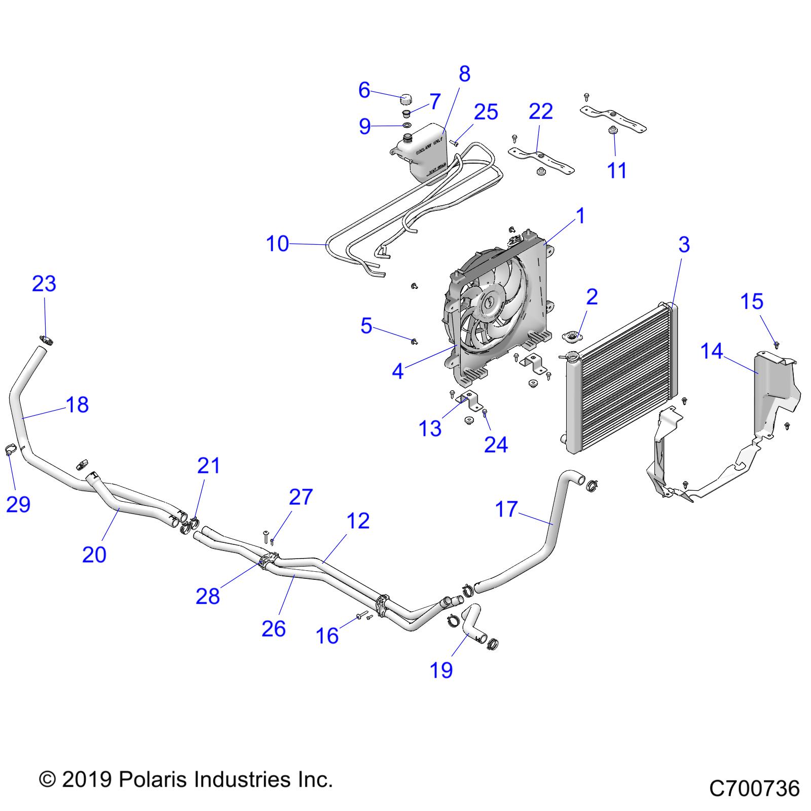 ENGINE, COOLING SYSTEM - R20RRE99DS (C700736)