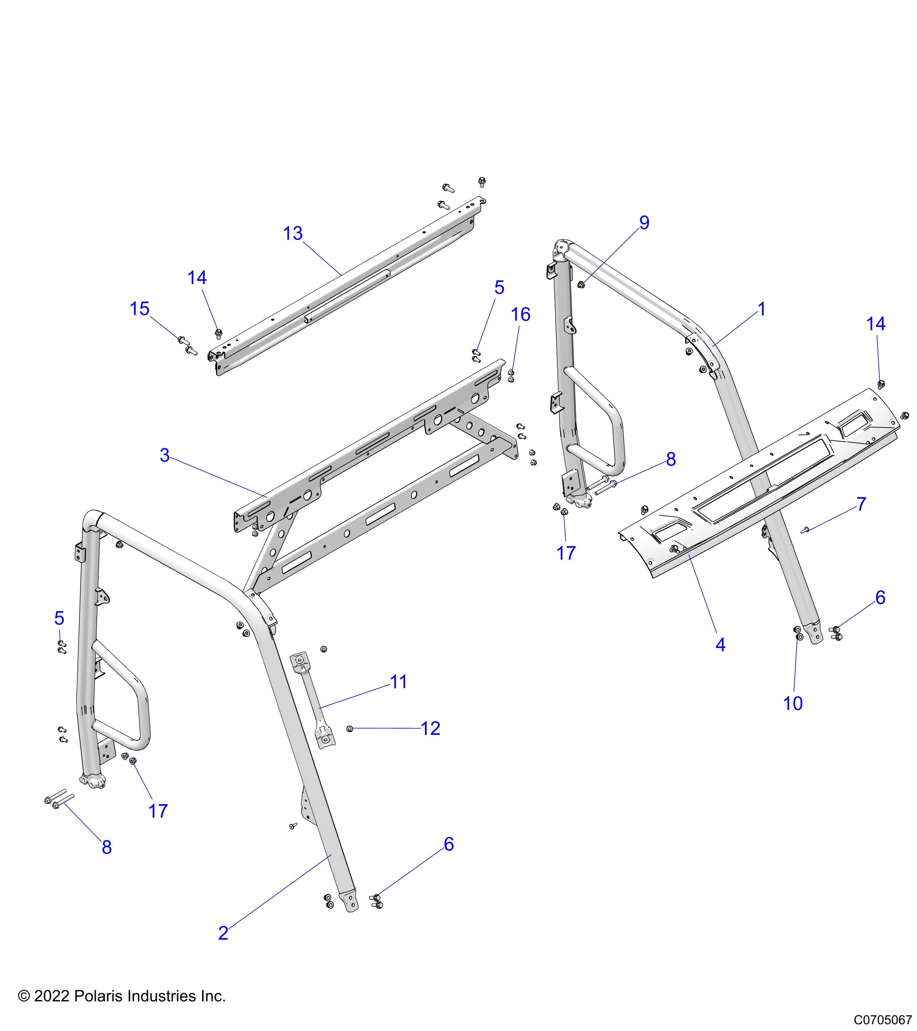 CHASSIS, CAB FRAME - D24M2A57B4/G57B4/U57B4/W57B4 (C0705067)