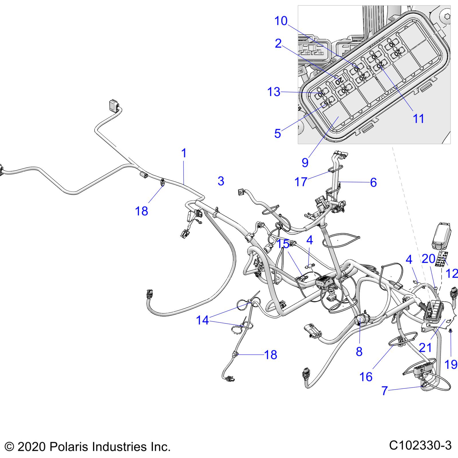 ELECTRICAL, HARNESS - A20SYE85AP/CAP (C102330-3)