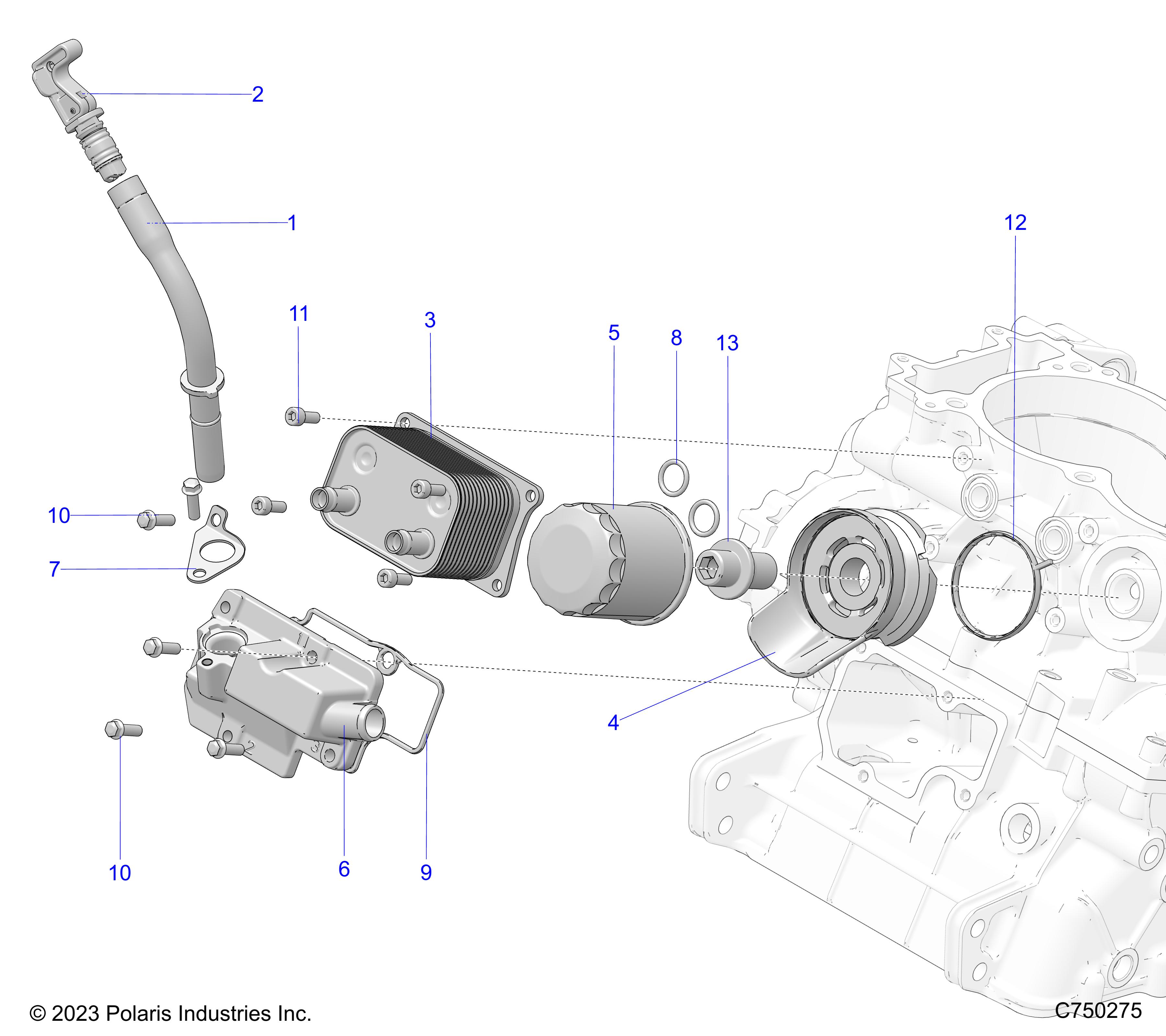 ENGINE, DIPSTICK AND OIL FILTER - Z25SPB92AF/BF (C750275)